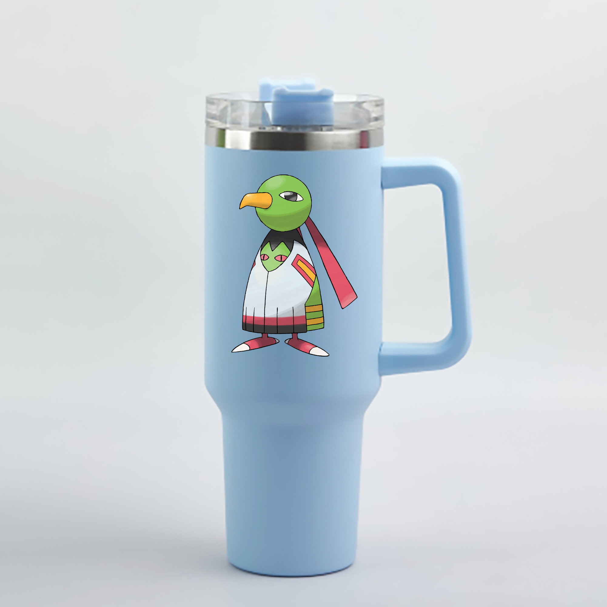（画像用） ポケットモンスター Pokémon 1200mL車用タンブラー - クリスタルステッカー（プラスチックストロー付き）