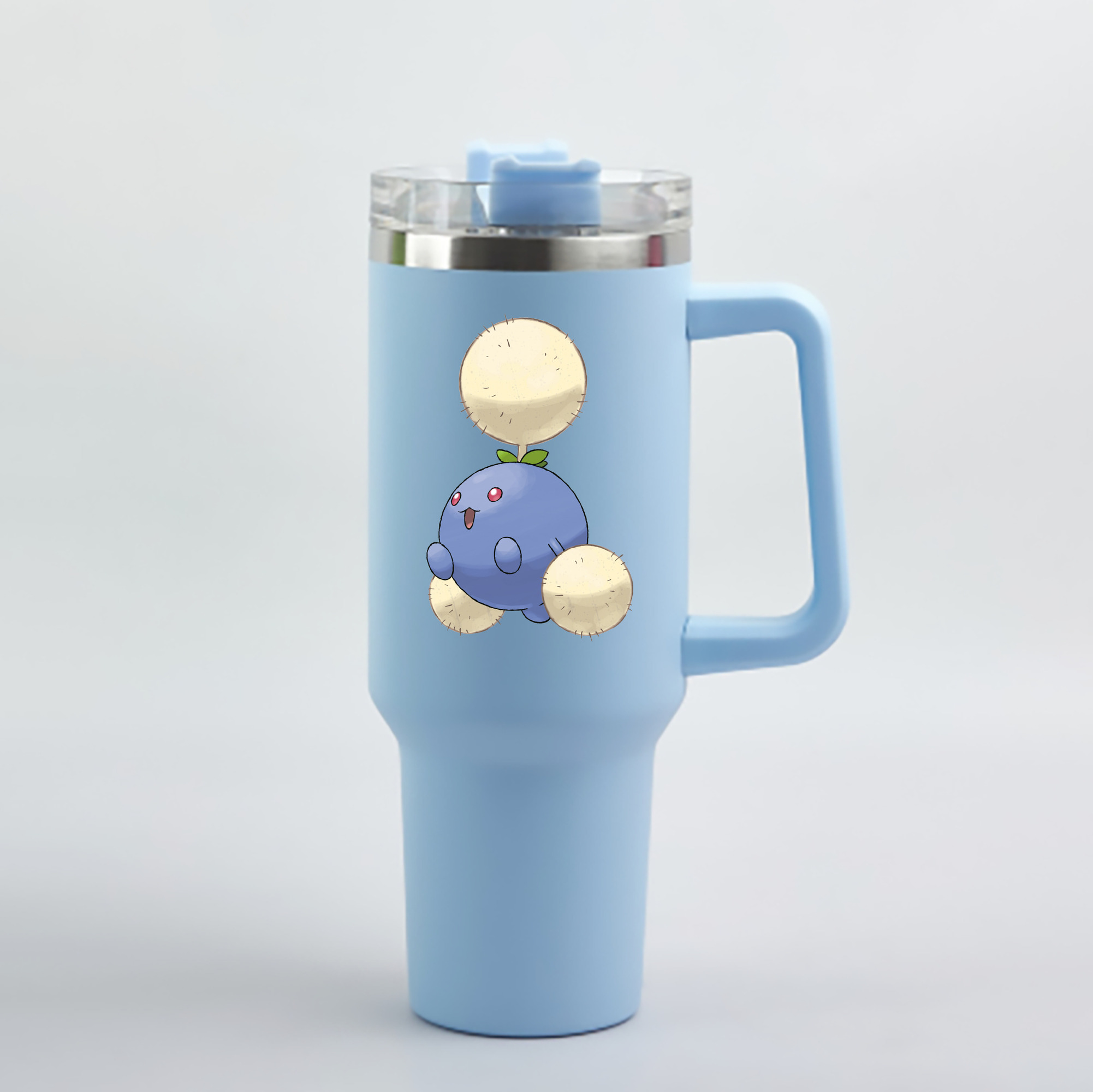 （画像用） ポケットモンスター Pokémon 1200mL車用タンブラー - クリスタルステッカー（プラスチックストロー付き）