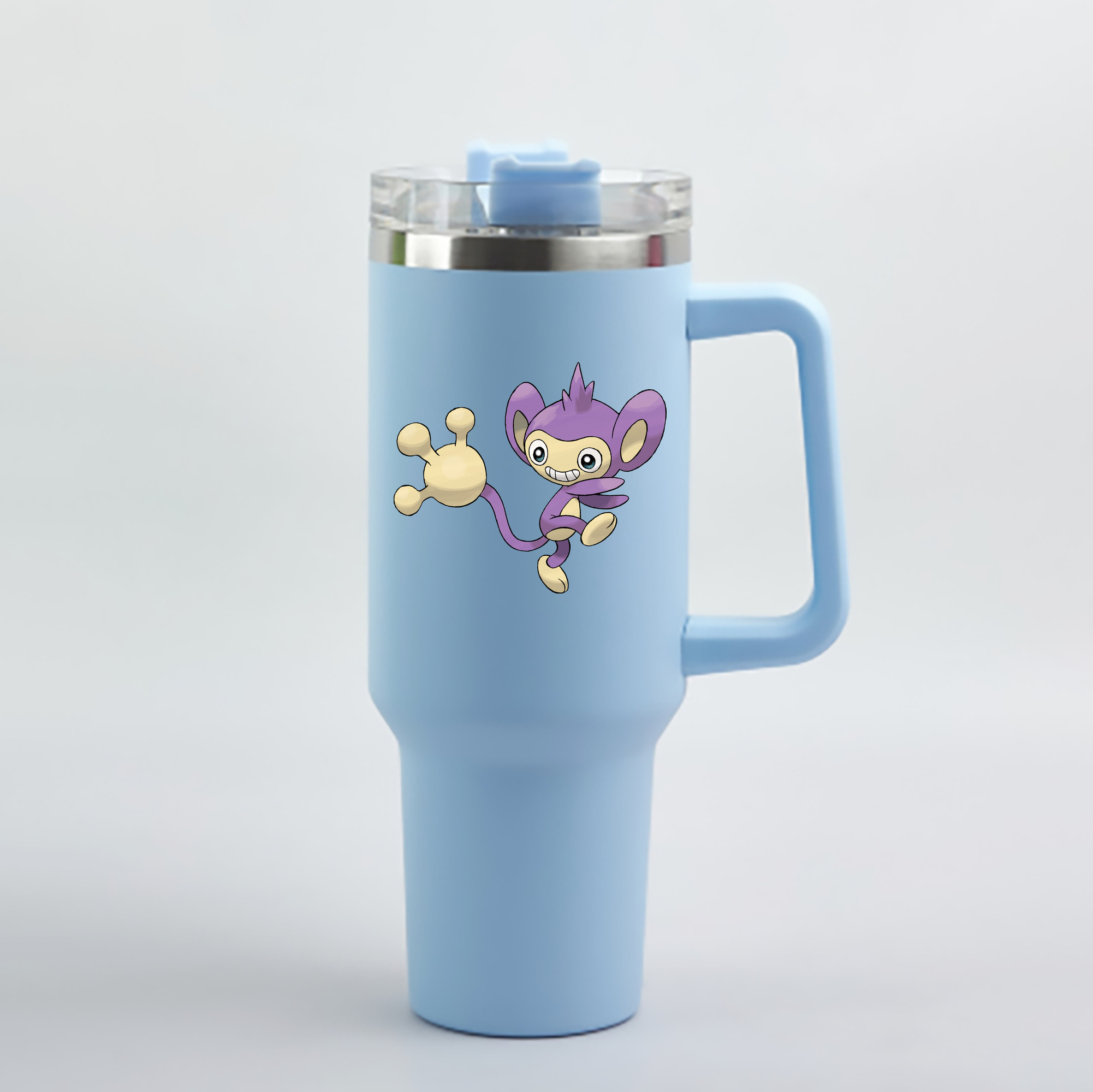 （画像用） ポケットモンスター Pokémon 1200mL車用タンブラー - クリスタルステッカー（プラスチックストロー付き）