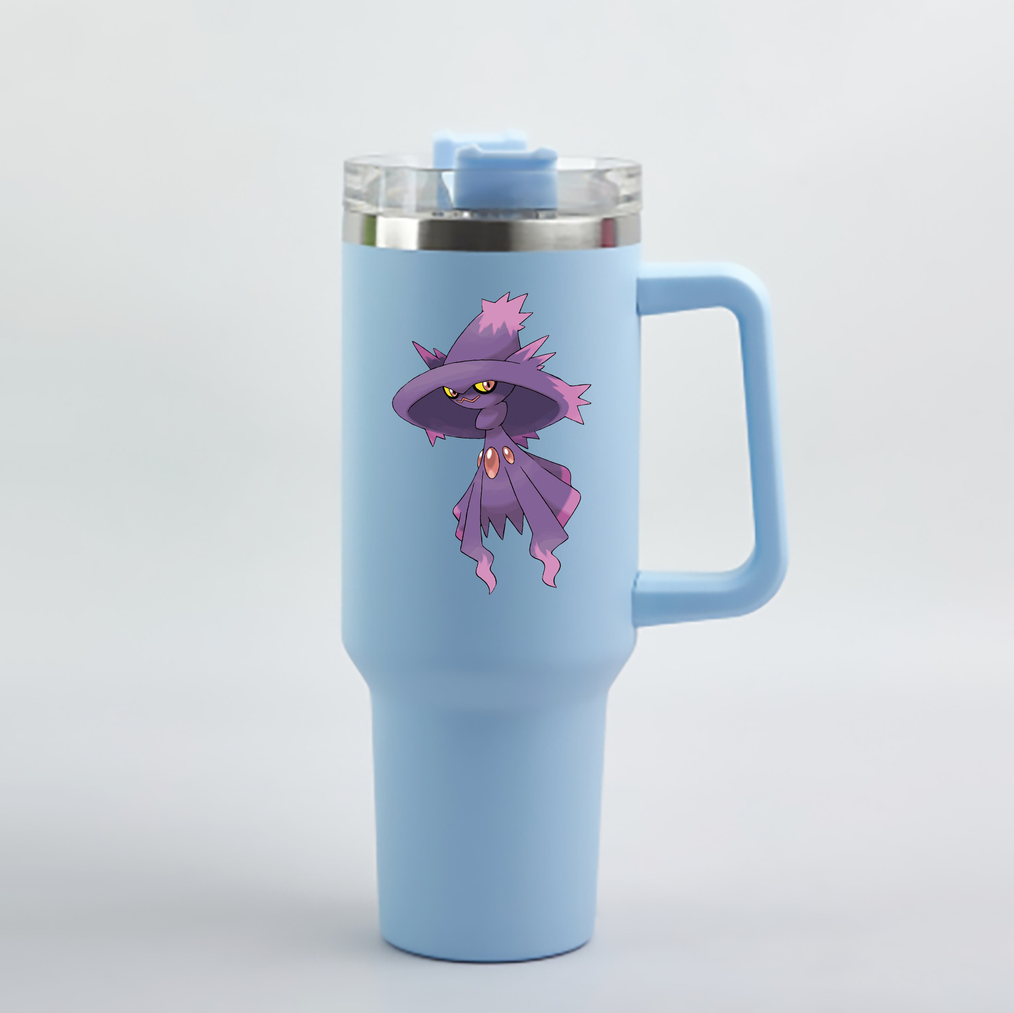 （画像用） ポケットモンスター Pokémon 1200mL車用タンブラー - クリスタルステッカー（プラスチックストロー付き）