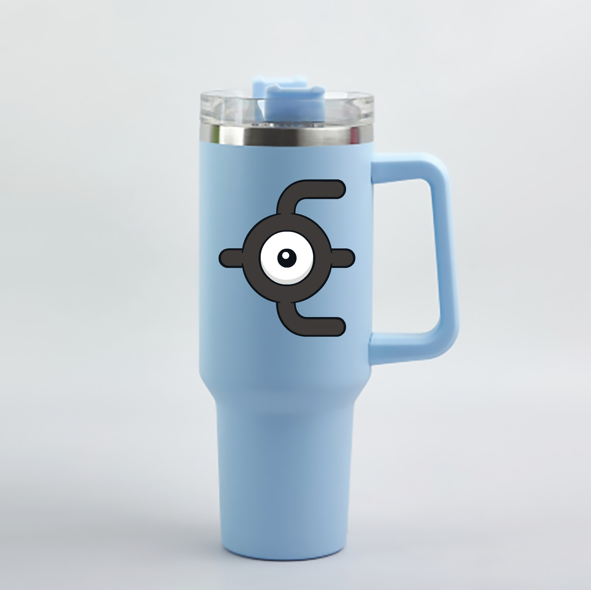 （画像用） ポケットモンスター Pokémon 1200mL車用タンブラー - クリスタルステッカー（プラスチックストロー付き）