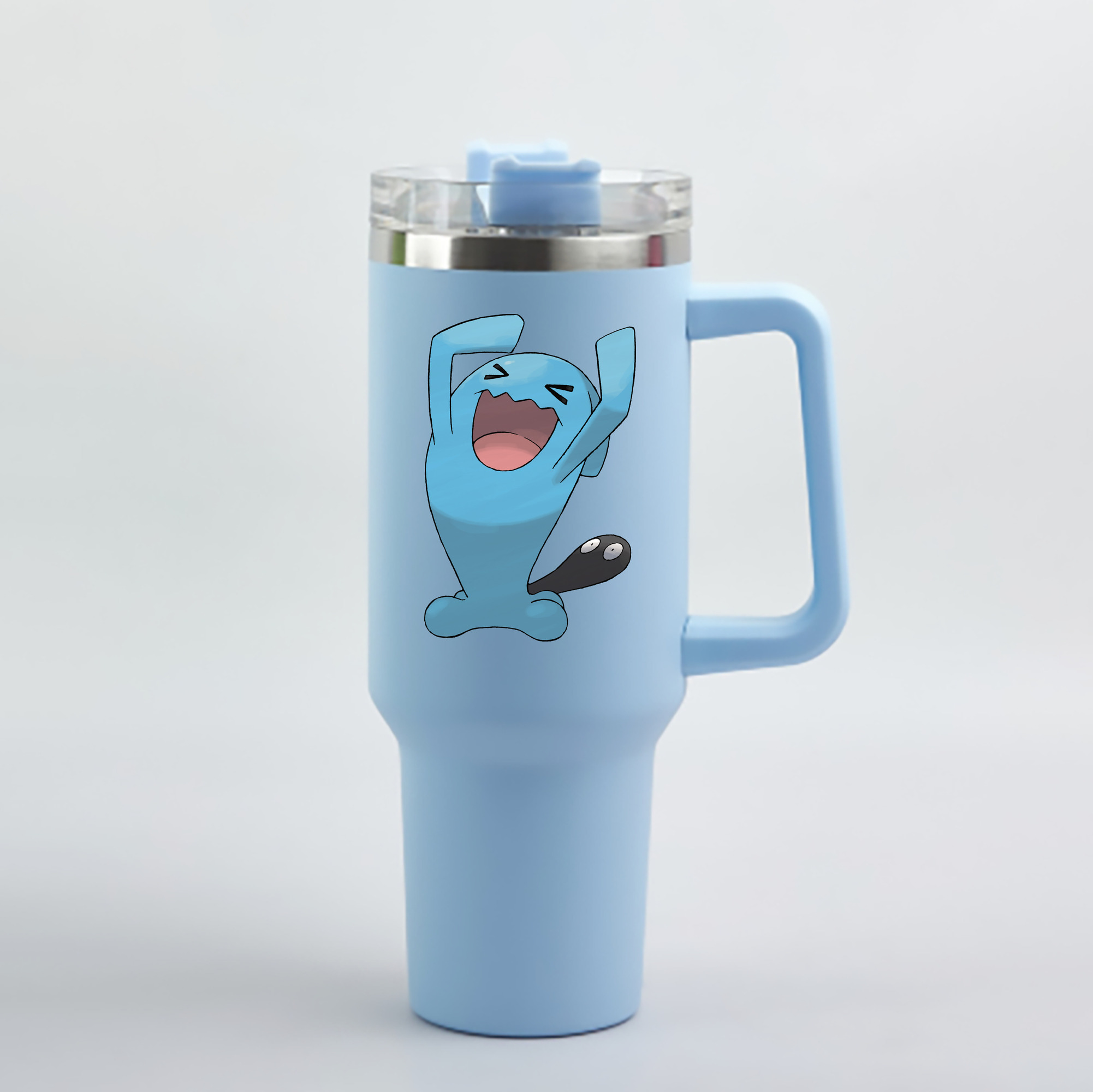 （画像用） ポケットモンスター Pokémon 1200mL車用タンブラー - クリスタルステッカー（プラスチックストロー付き）