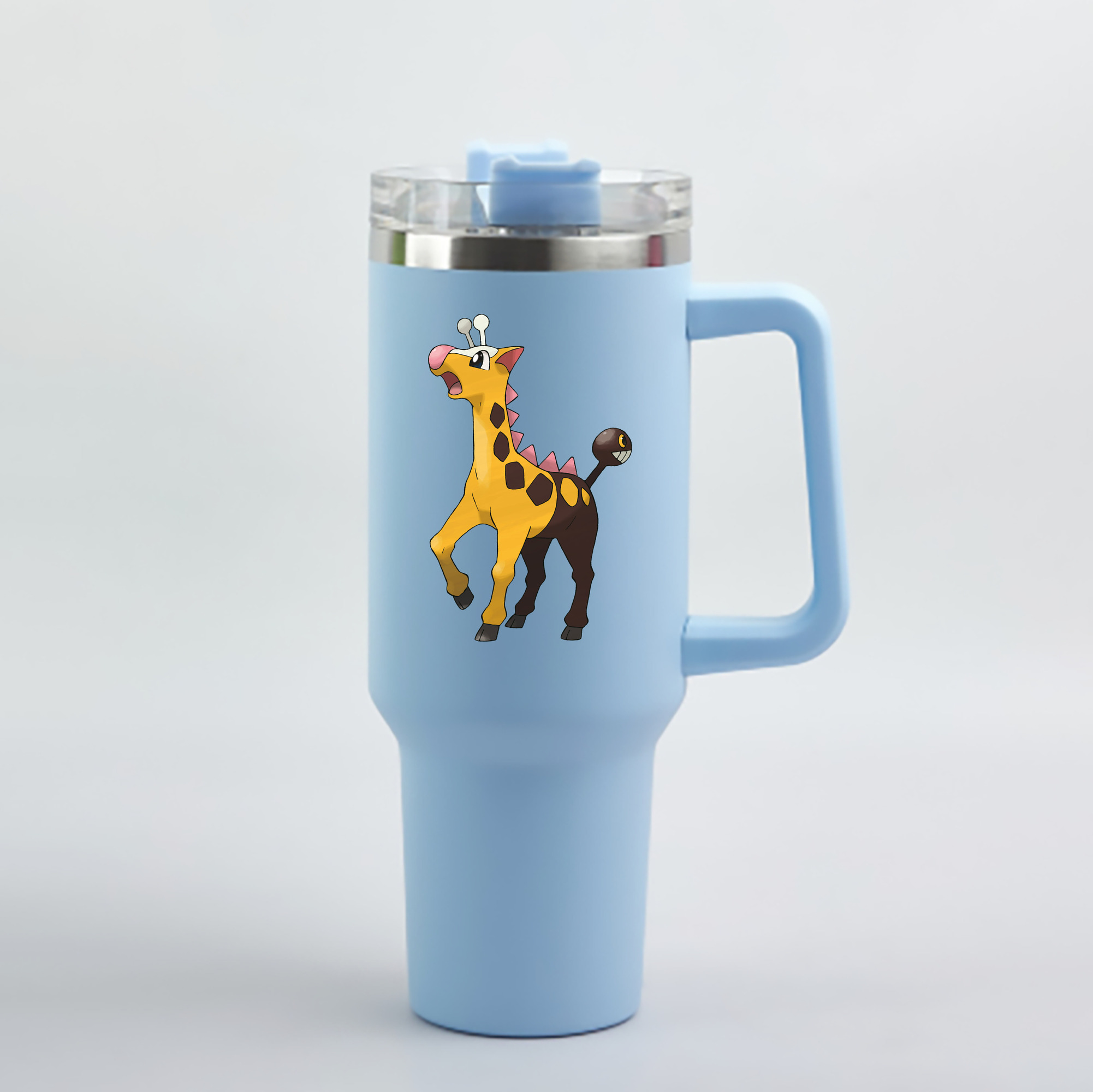（画像用） ポケットモンスター Pokémon 1200mL車用タンブラー - クリスタルステッカー（プラスチックストロー付き）