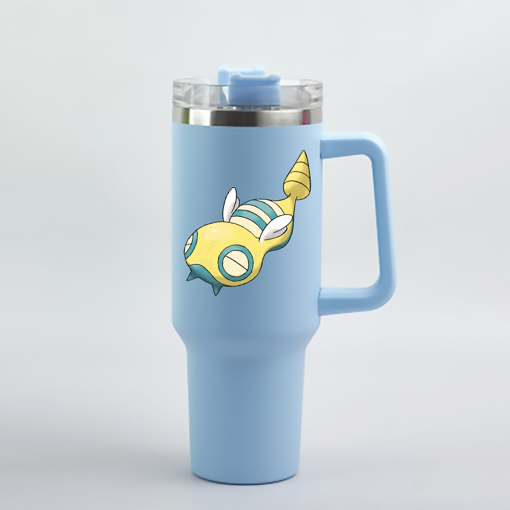 （画像用） ポケットモンスター Pokémon 1200mL車用タンブラー - クリスタルステッカー（プラスチックストロー付き）