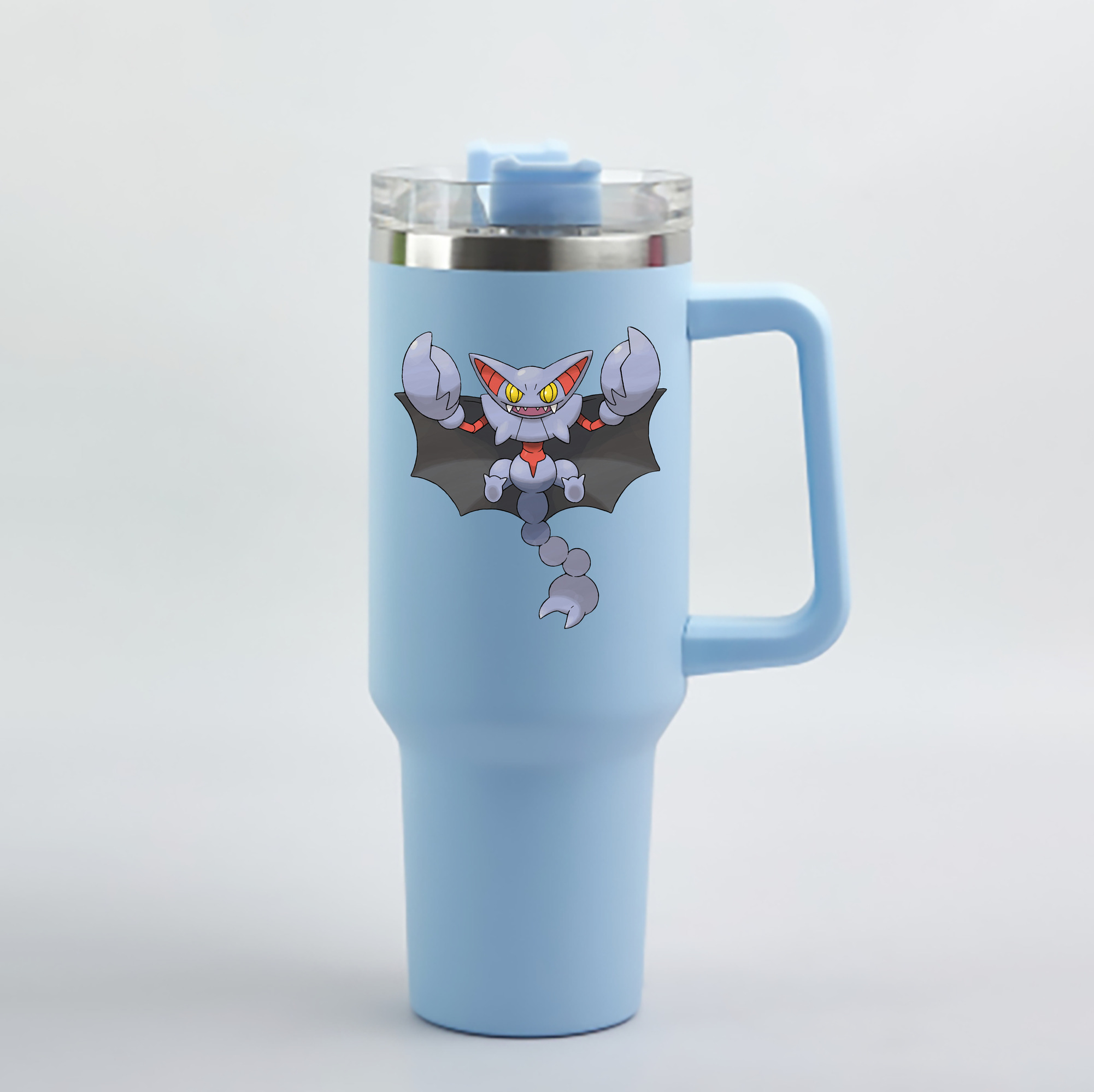 （画像用） ポケットモンスター Pokémon 1200mL車用タンブラー - クリスタルステッカー（プラスチックストロー付き）