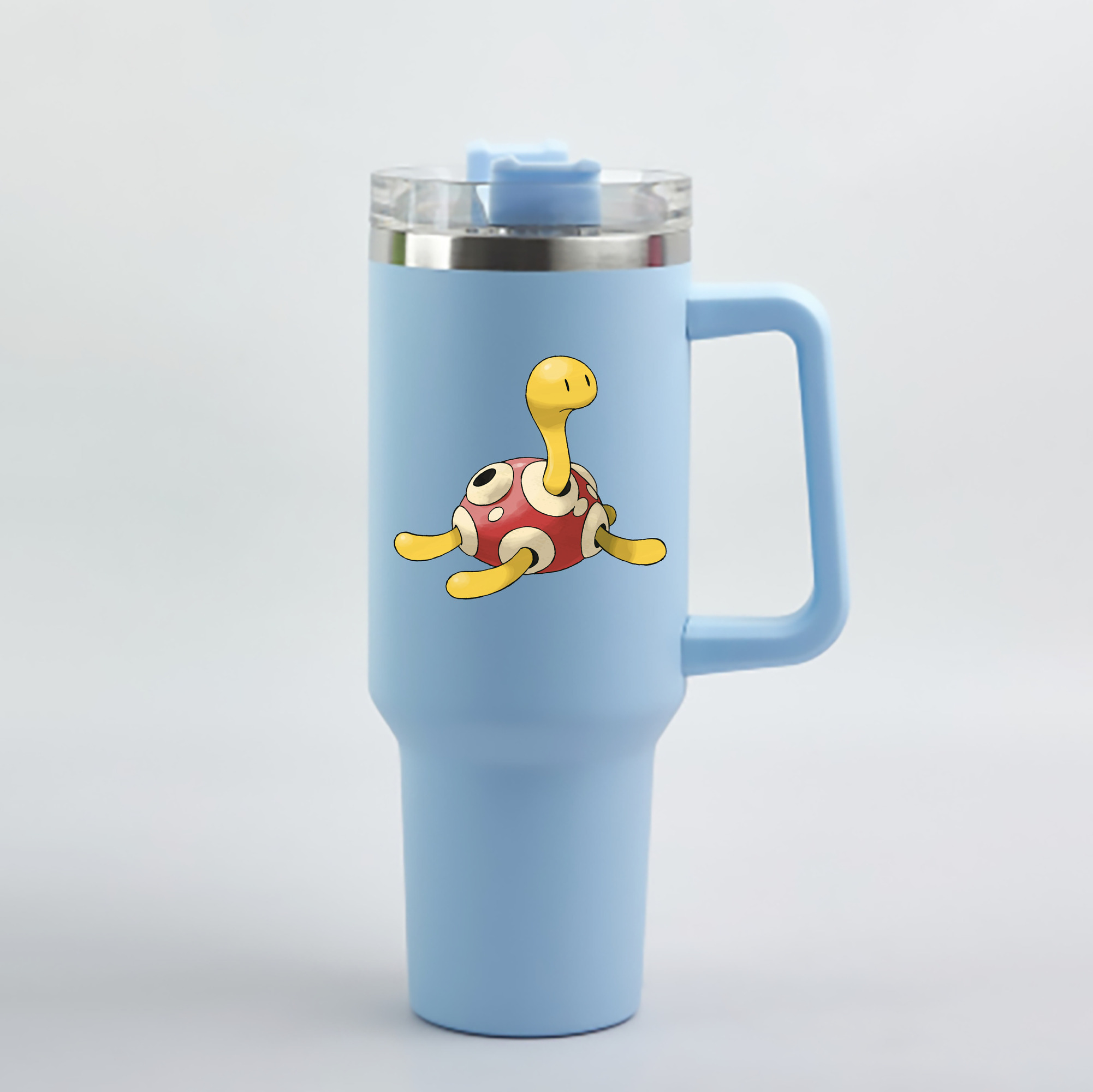 （画像用） ポケットモンスター Pokémon 1200mL車用タンブラー - クリスタルステッカー（プラスチックストロー付き）