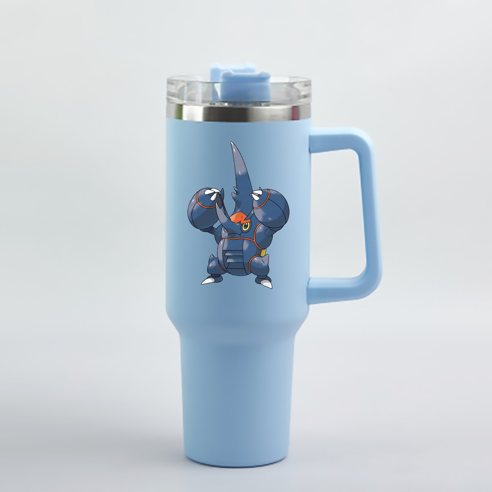 （画像用） ポケットモンスター Pokémon 1200mL車用タンブラー - クリスタルステッカー（プラスチックストロー付き）