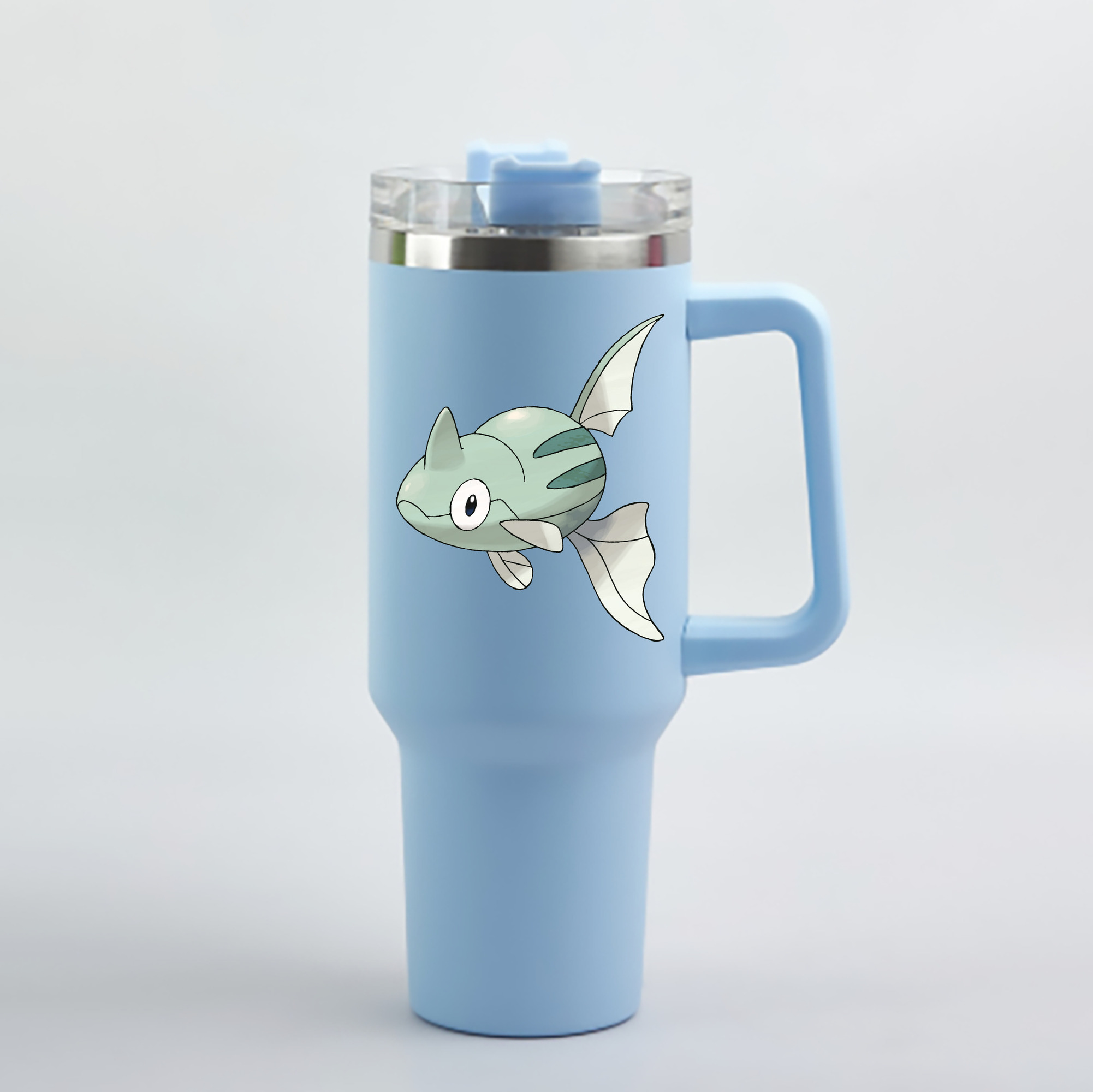 （画像用） ポケットモンスター Pokémon 1200mL車用タンブラー - クリスタルステッカー（プラスチックストロー付き）