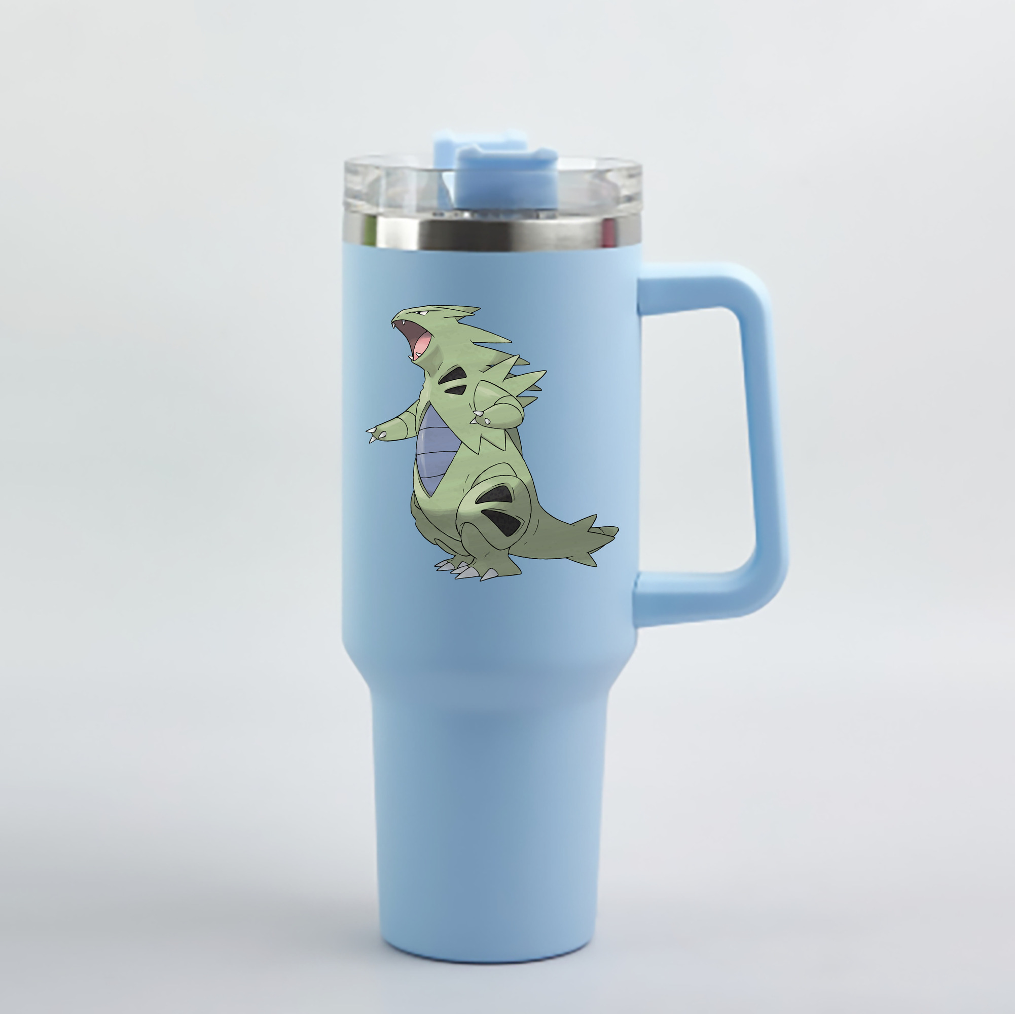 （画像用） ポケットモンスター Pokémon 1200mL車用タンブラー - クリスタルステッカー（プラスチックストロー付き）