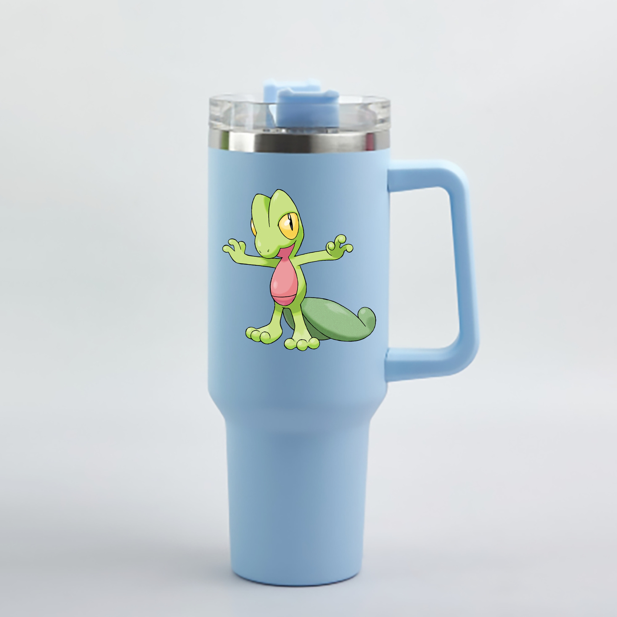 （画像用） ポケットモンスター Pokémon 1200mL車用タンブラー - クリスタルステッカー（プラスチックストロー付き）