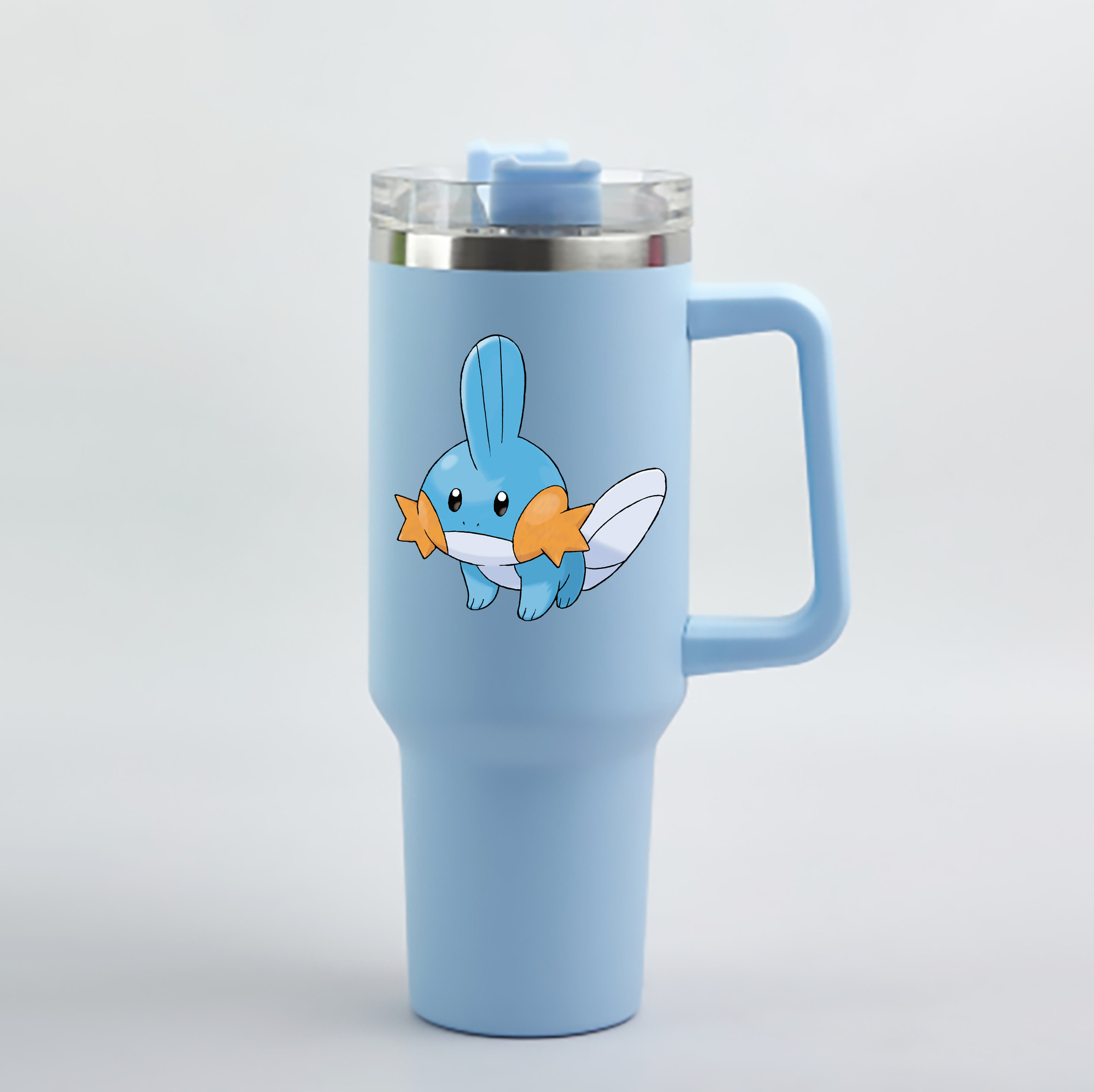 （画像用） ポケットモンスター Pokémon 1200mL車用タンブラー - クリスタルステッカー（プラスチックストロー付き）