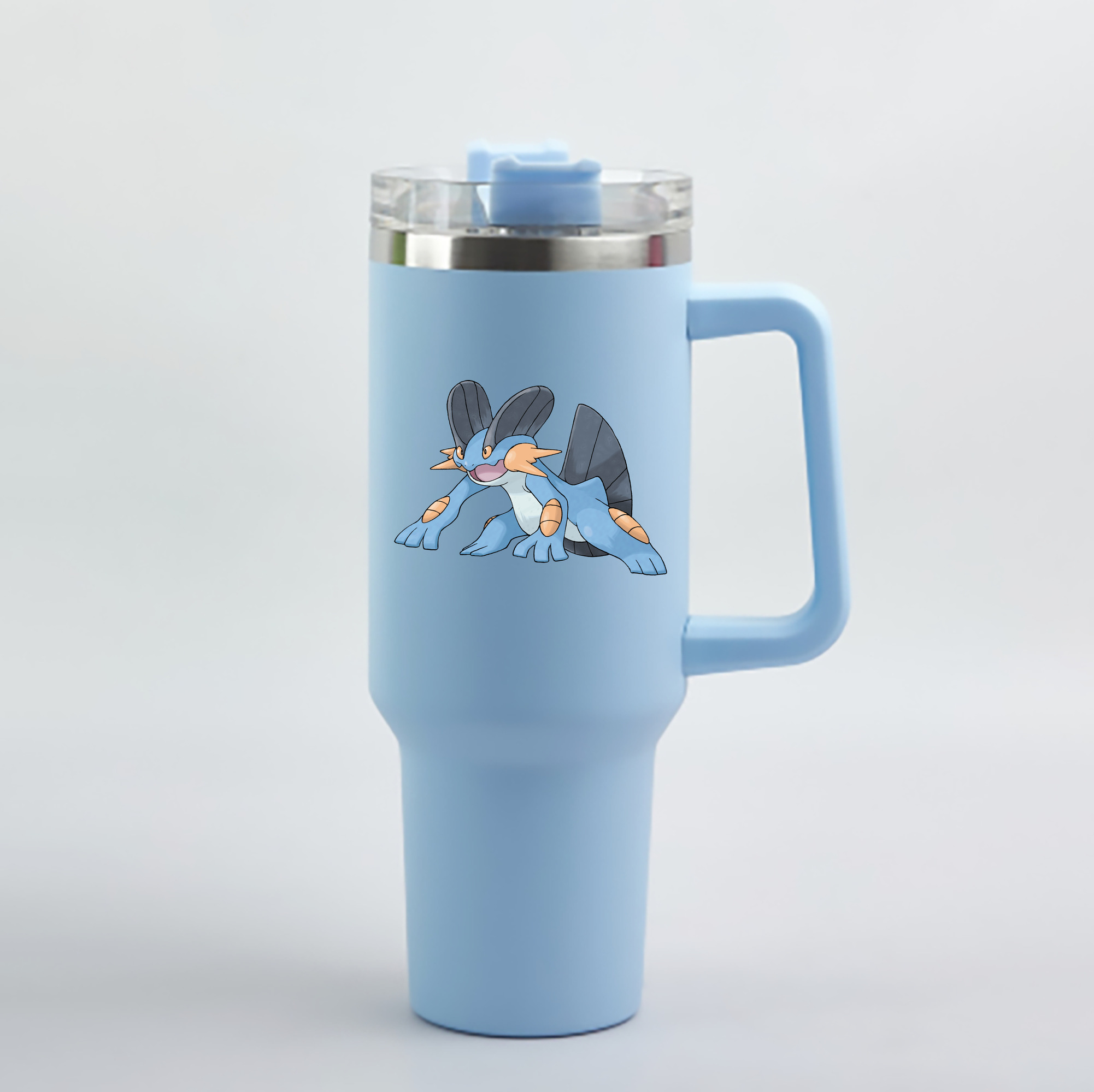 （画像用） ポケットモンスター Pokémon 1200mL車用タンブラー - クリスタルステッカー（プラスチックストロー付き）