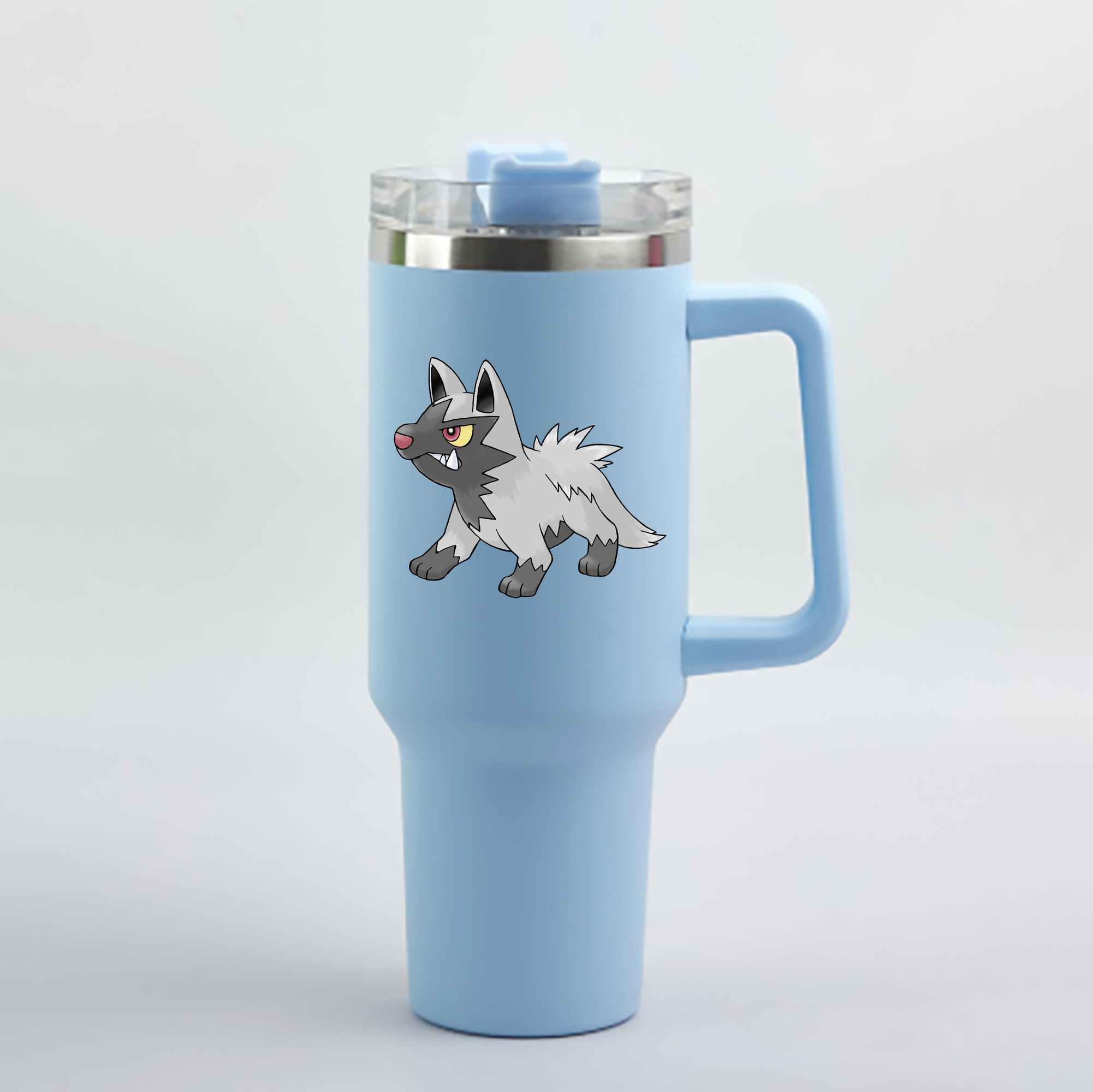 （画像用） ポケットモンスター Pokémon 1200mL車用タンブラー - クリスタルステッカー（プラスチックストロー付き）