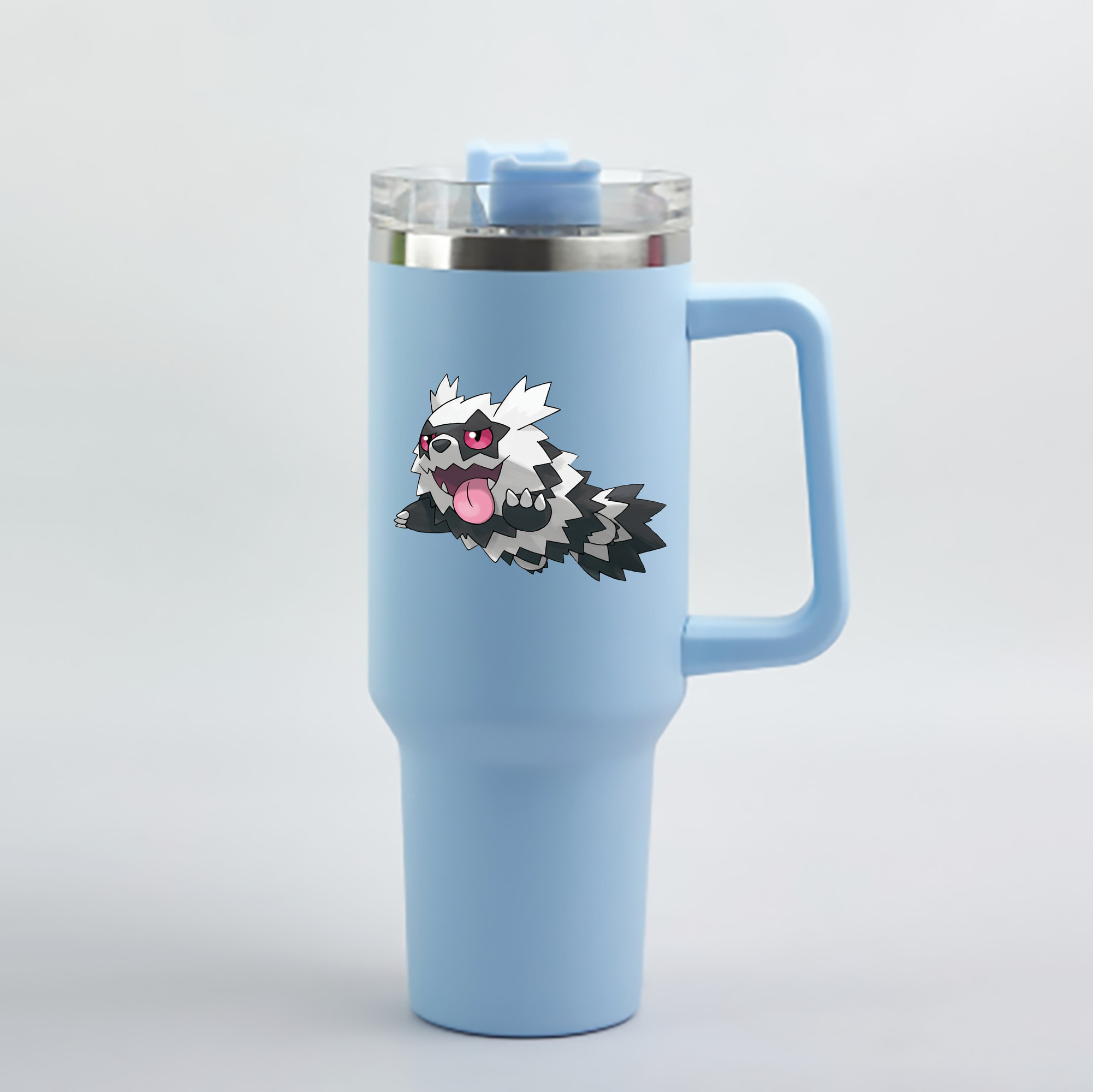 （画像用） ポケットモンスター Pokémon 1200mL車用タンブラー - クリスタルステッカー（プラスチックストロー付き）