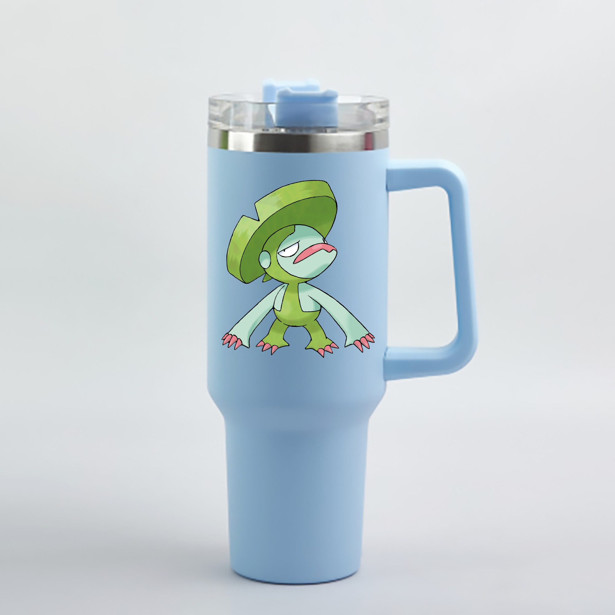 （画像用） ポケットモンスター Pokémon 1200mL車用タンブラー - クリスタルステッカー（プラスチックストロー付き）