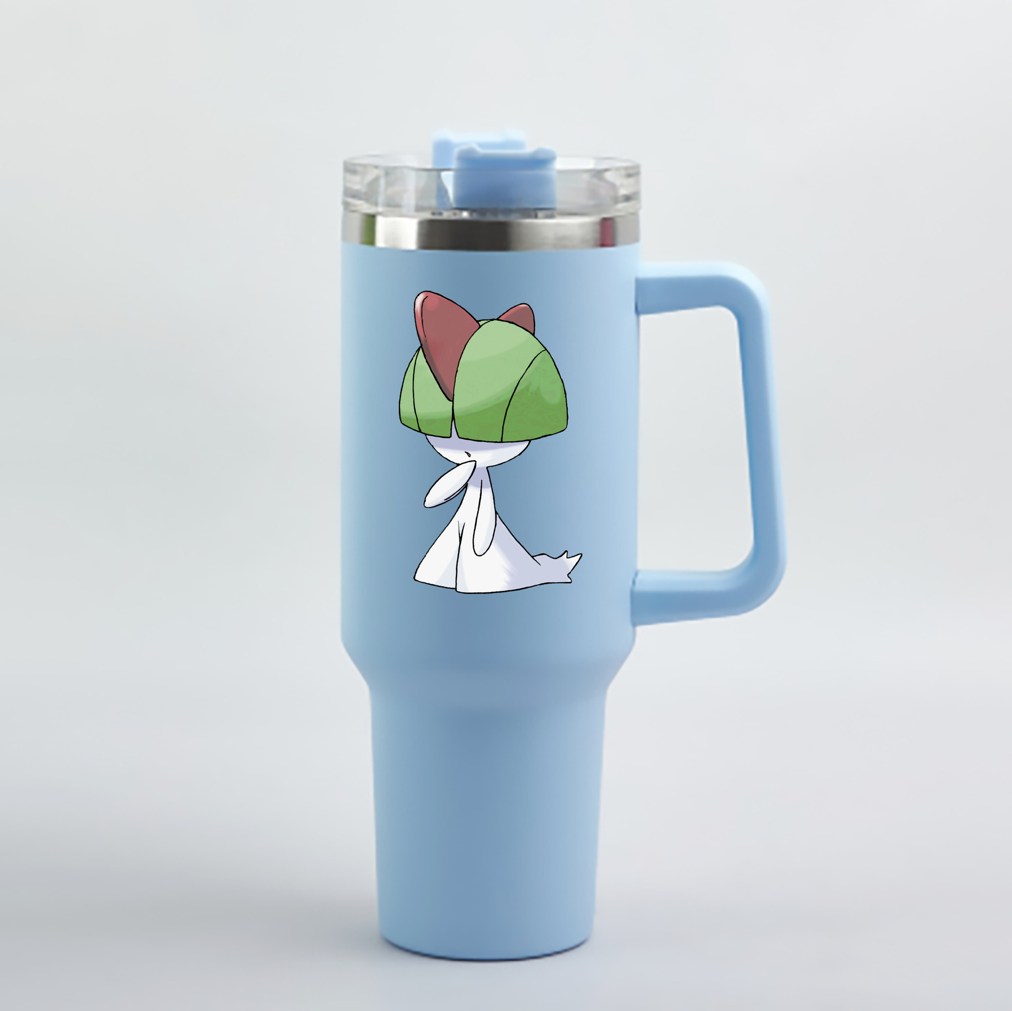 （画像用） ポケットモンスター Pokémon 1200mL車用タンブラー - クリスタルステッカー（プラスチックストロー付き）