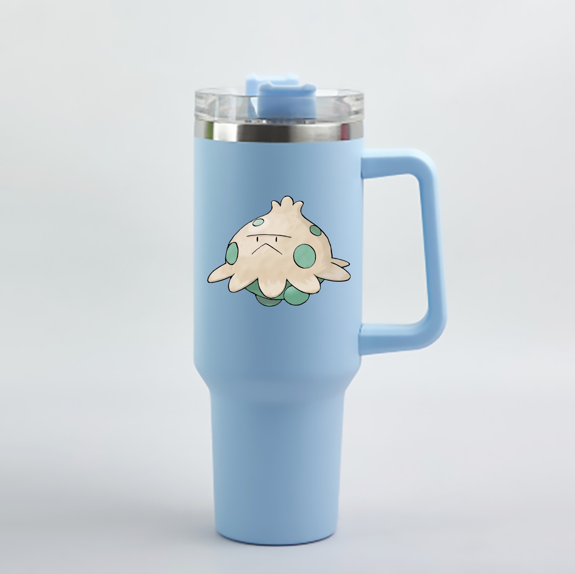 （画像用） ポケットモンスター Pokémon 1200mL車用タンブラー - クリスタルステッカー（プラスチックストロー付き）