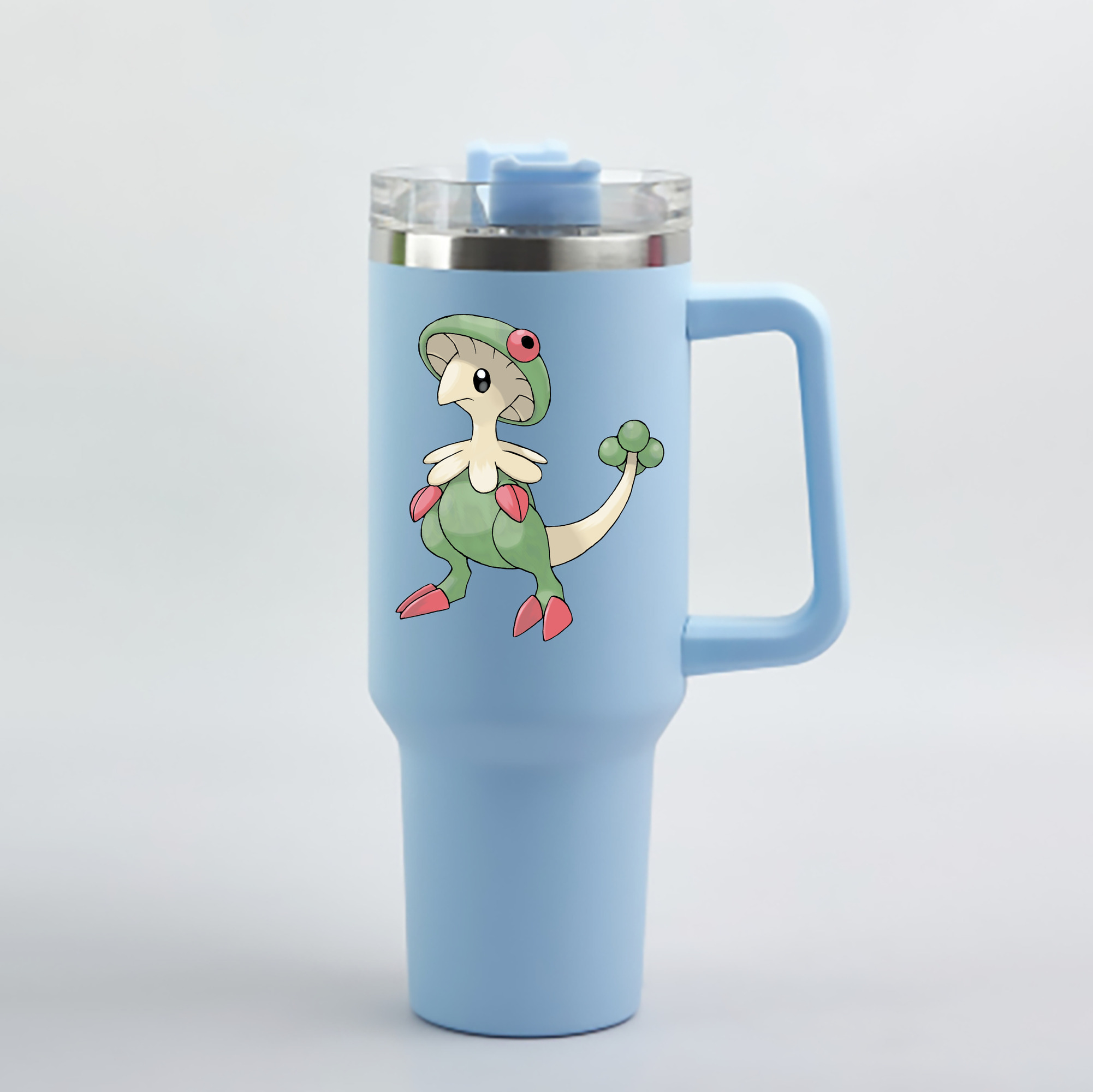 （画像用） ポケットモンスター Pokémon 1200mL車用タンブラー - クリスタルステッカー（プラスチックストロー付き）