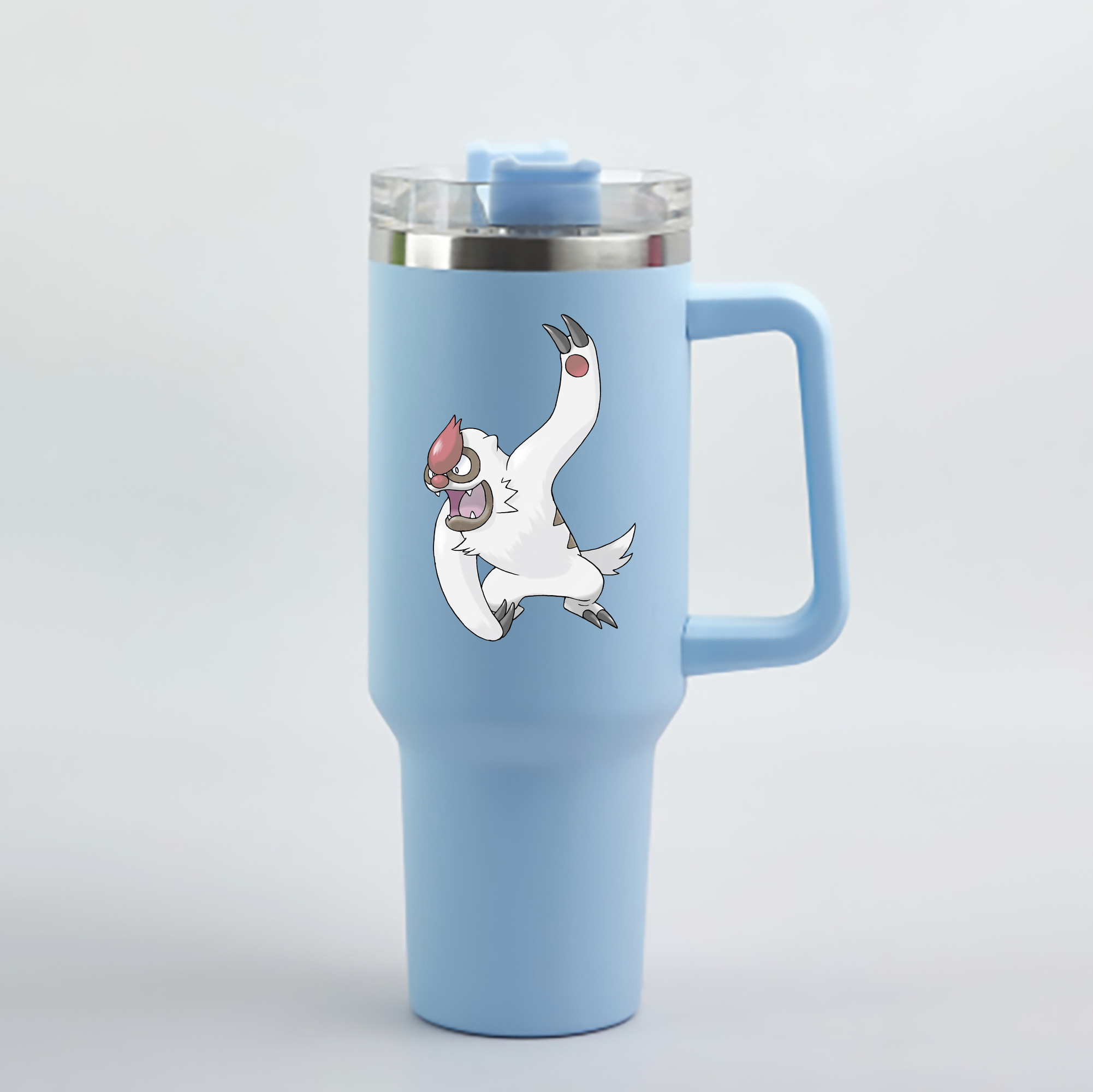 （画像用） ポケットモンスター Pokémon 1200mL車用タンブラー - クリスタルステッカー（プラスチックストロー付き）