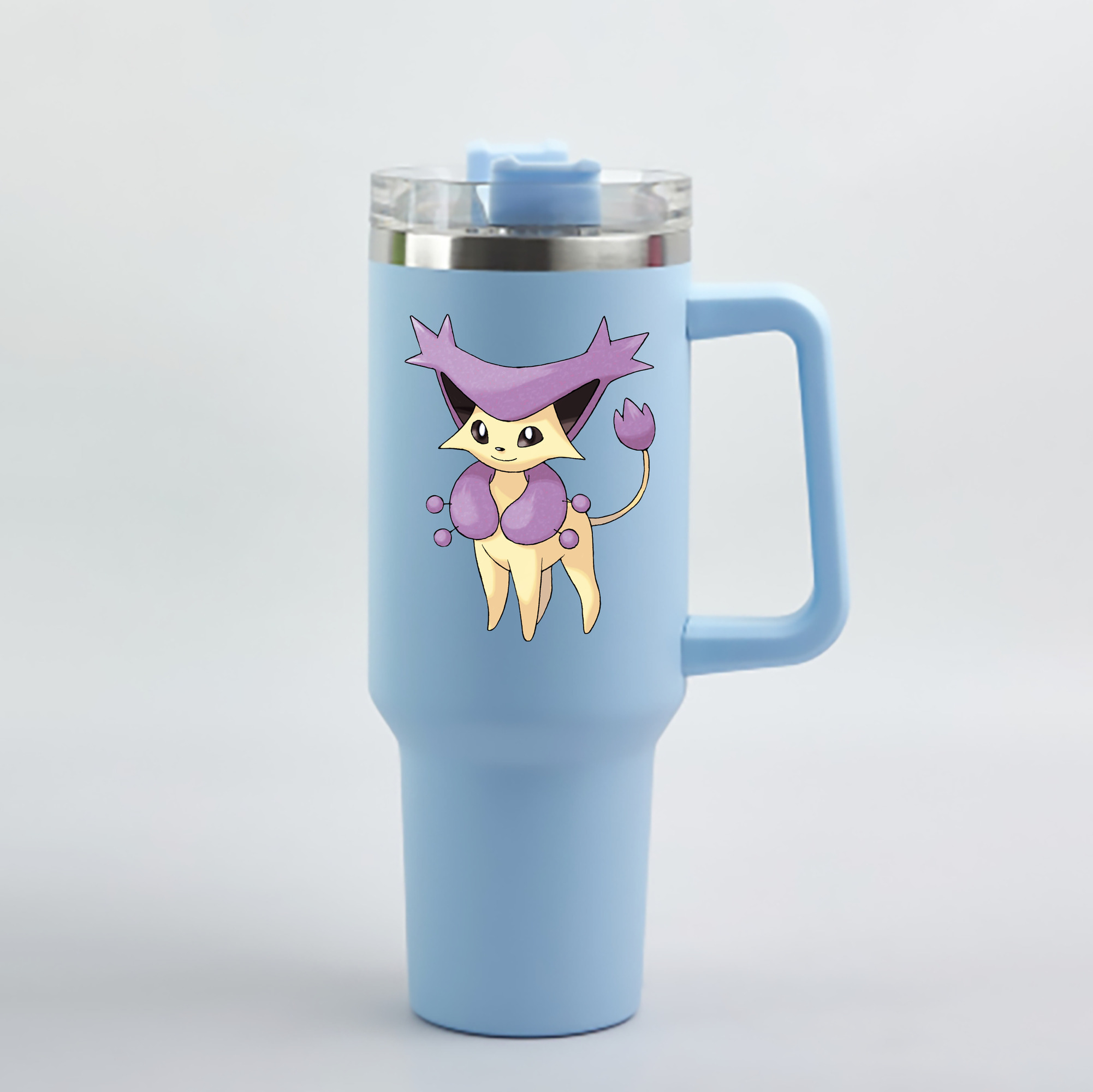 （画像用） ポケットモンスター Pokémon 1200mL車用タンブラー - クリスタルステッカー（プラスチックストロー付き）
