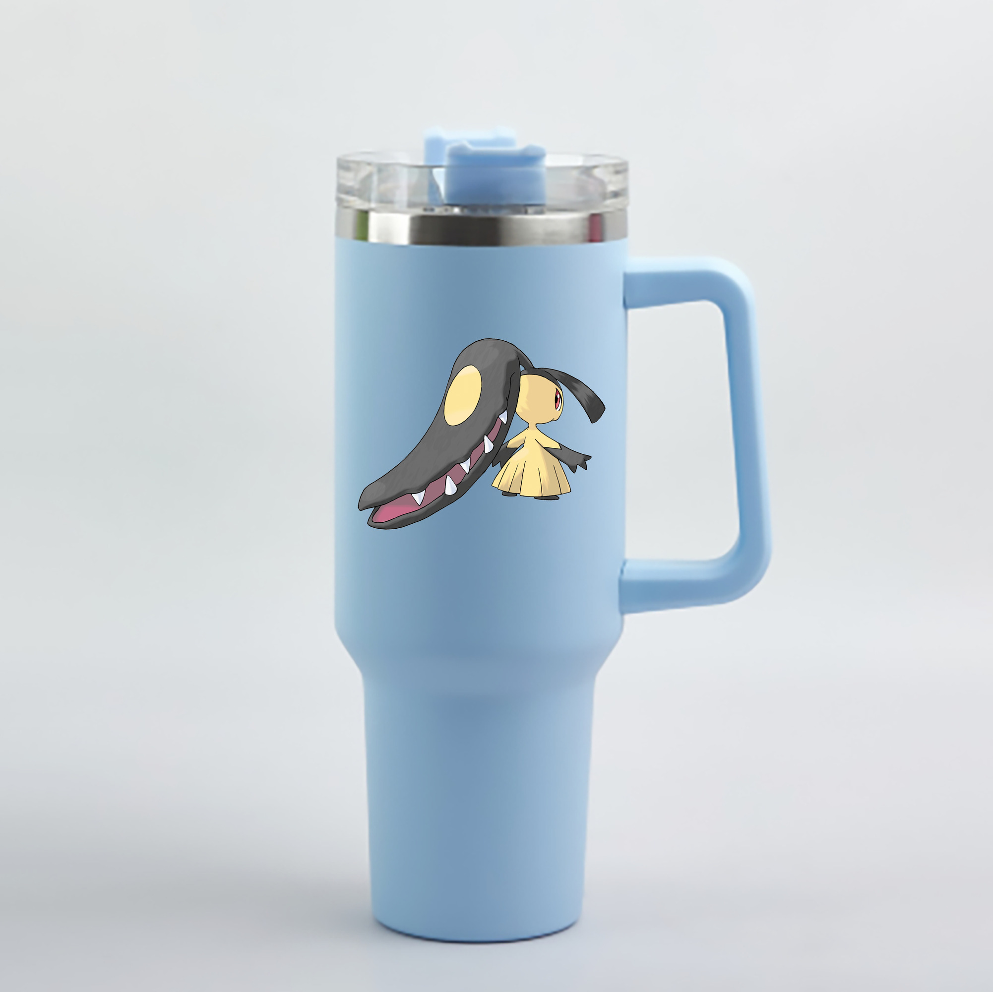 （画像用） ポケットモンスター Pokémon 1200mL車用タンブラー - クリスタルステッカー（プラスチックストロー付き）