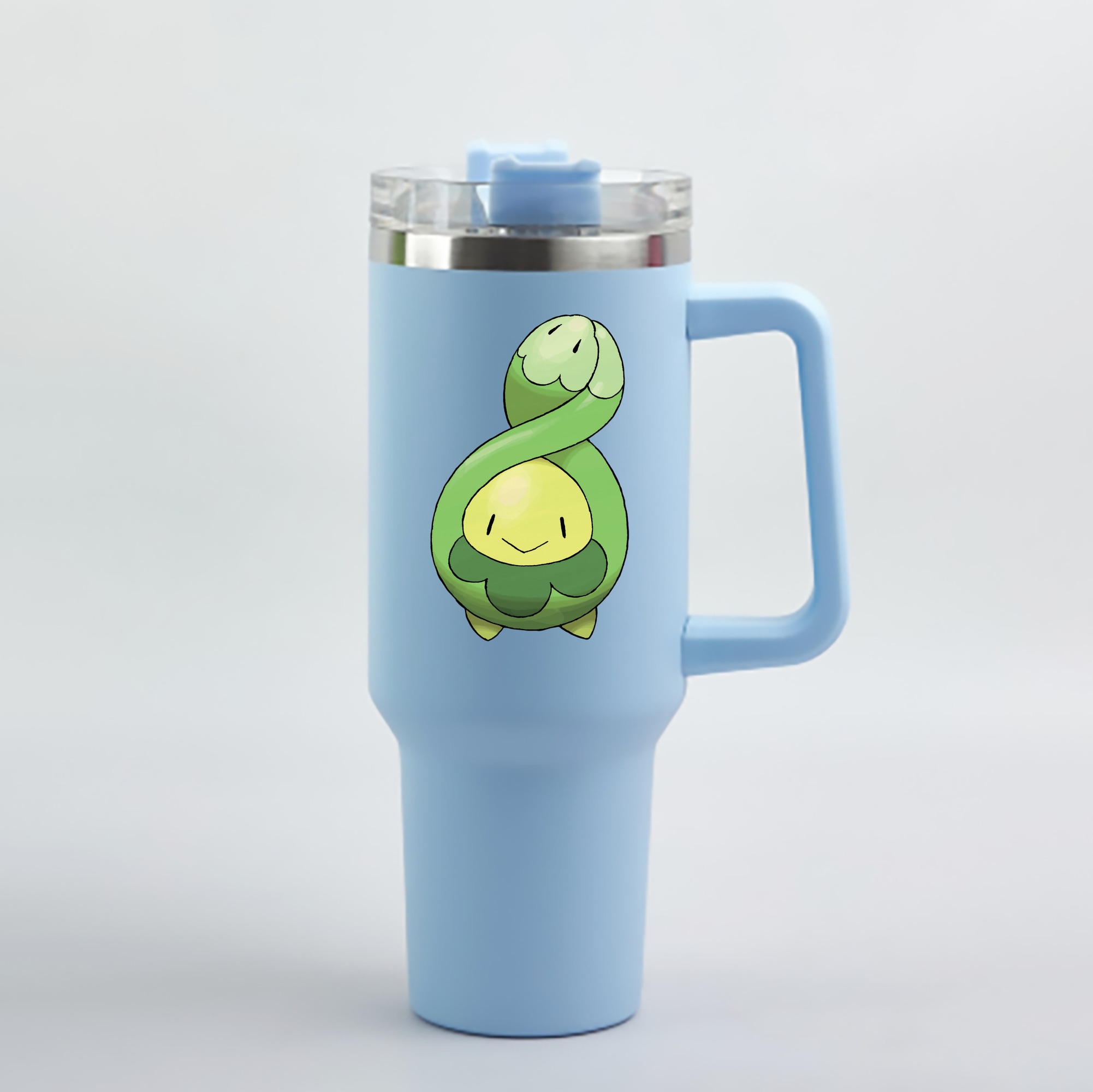 （画像用） ポケットモンスター Pokémon 1200mL車用タンブラー - クリスタルステッカー（プラスチックストロー付き）