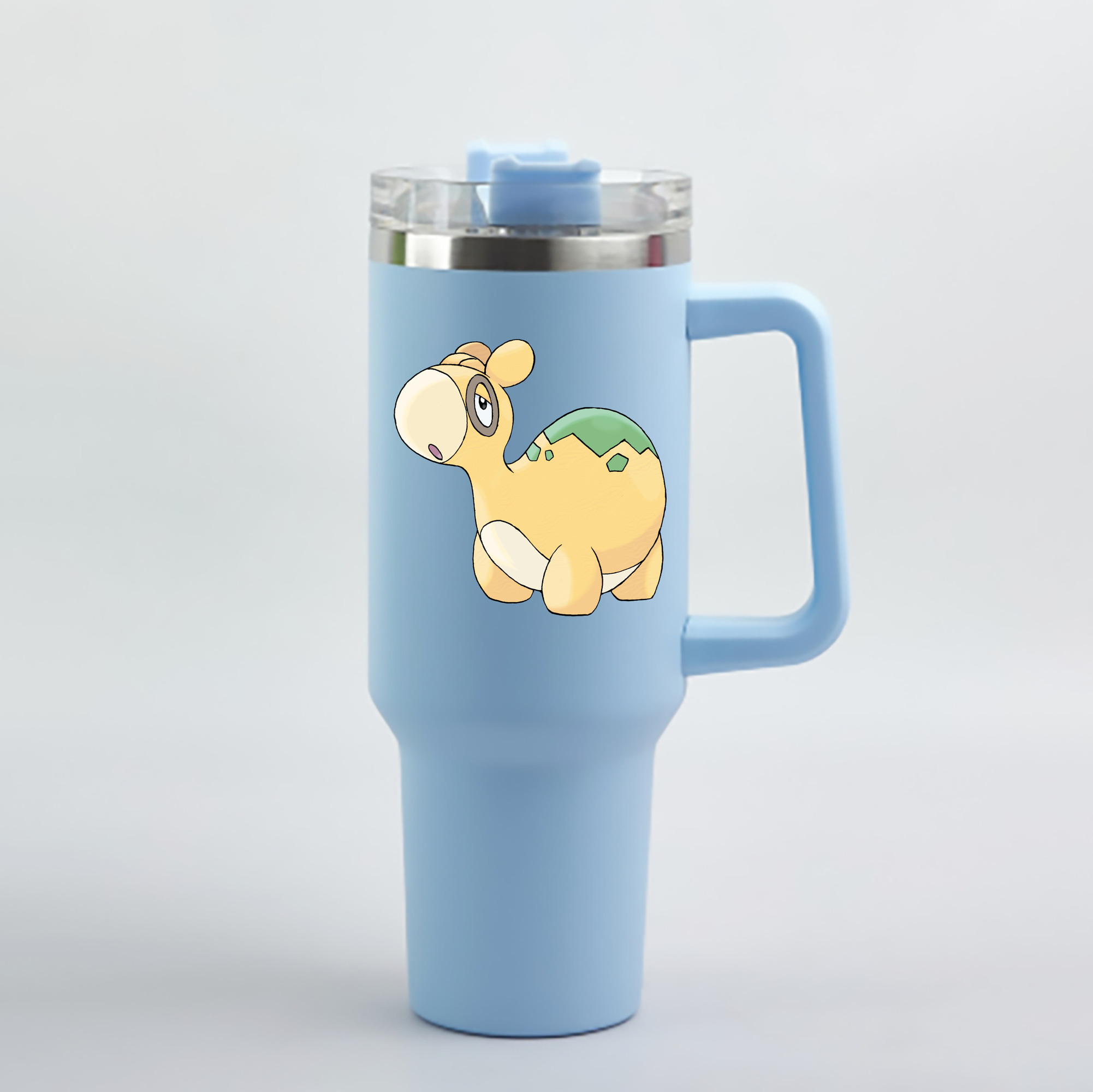 （画像用） ポケットモンスター Pokémon 1200mL車用タンブラー - クリスタルステッカー（プラスチックストロー付き）