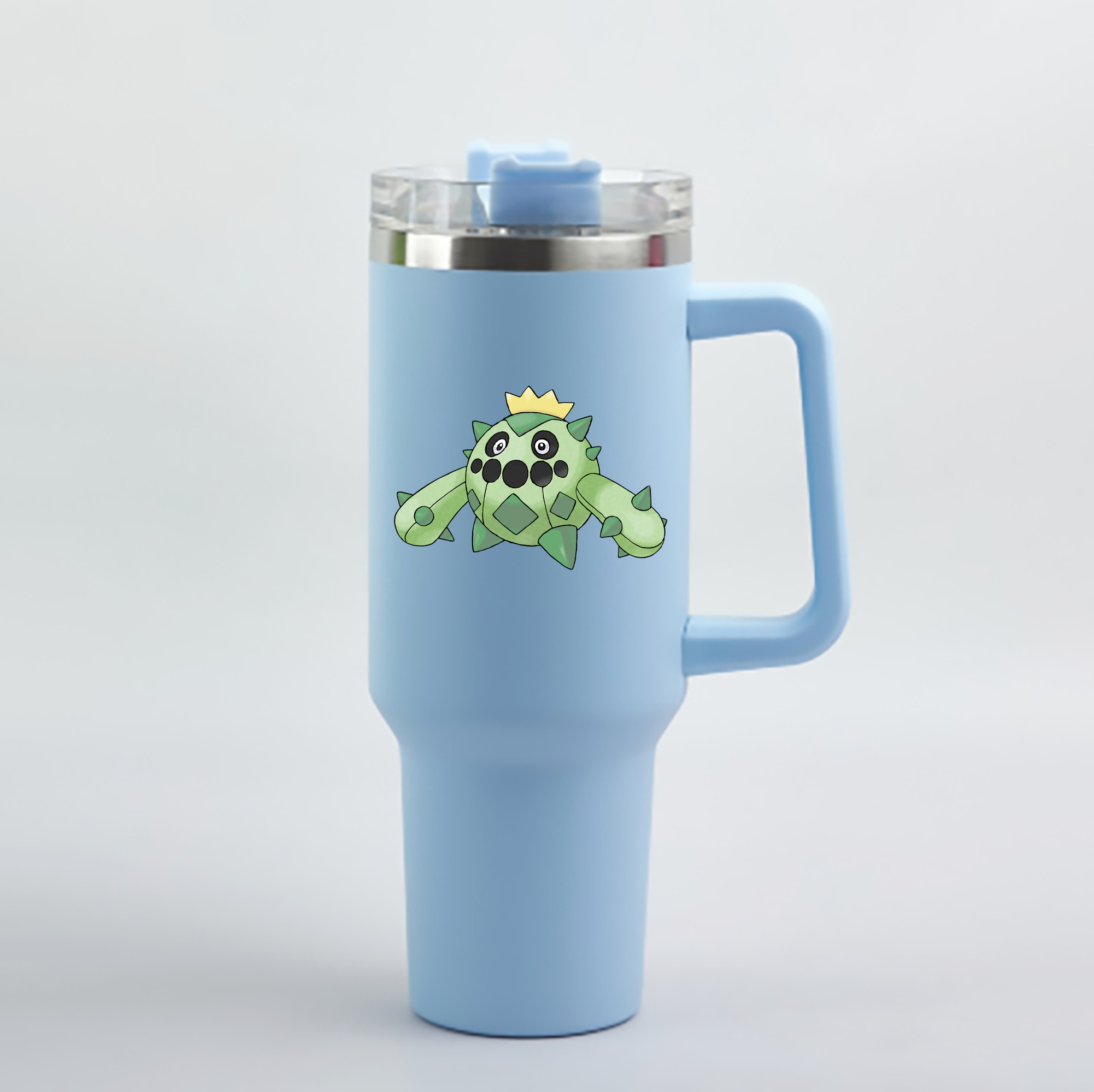 （画像用） ポケットモンスター Pokémon 1200mL車用タンブラー - クリスタルステッカー（プラスチックストロー付き）