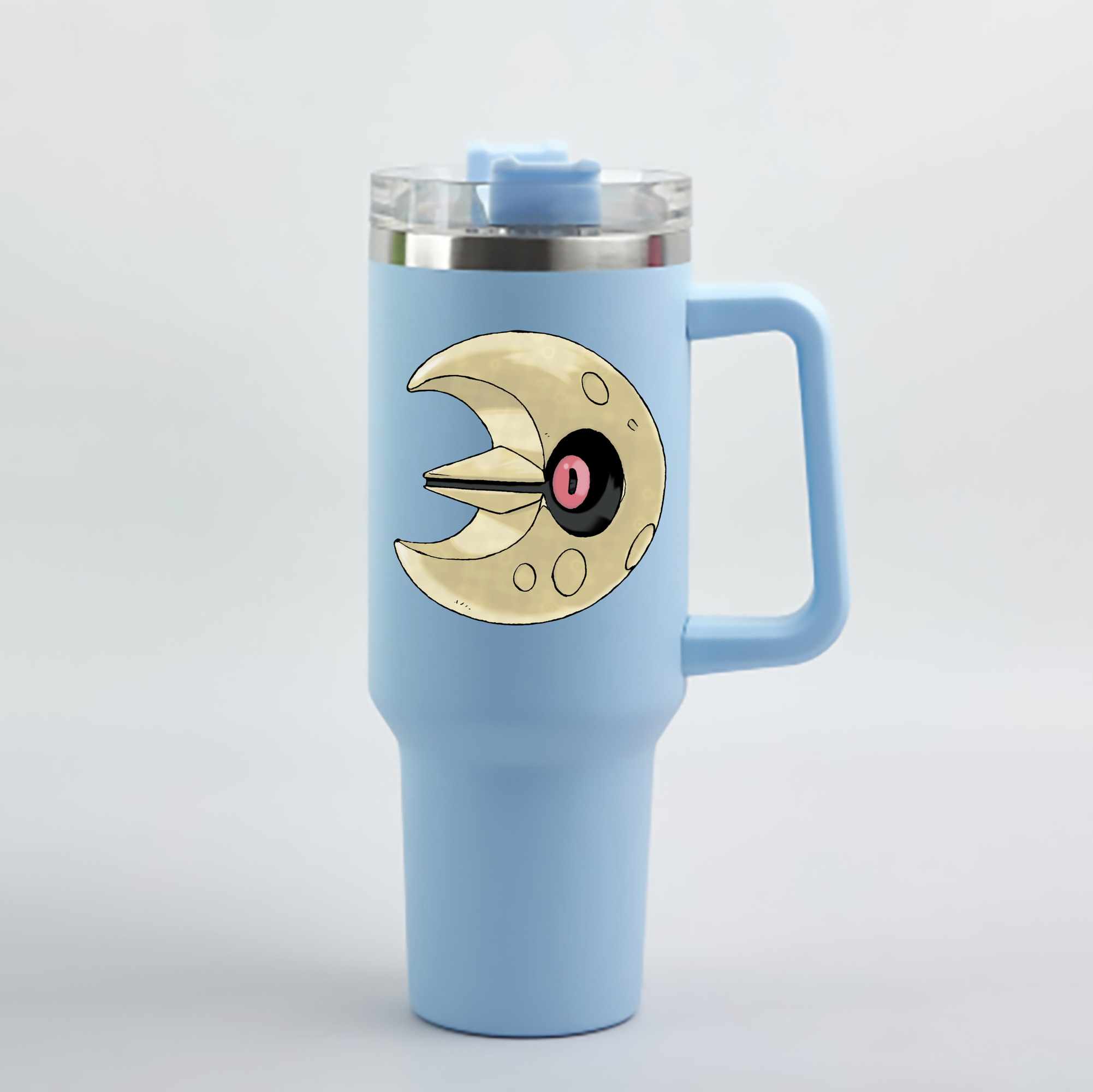 （画像用） ポケットモンスター Pokémon 1200mL車用タンブラー - クリスタルステッカー（プラスチックストロー付き）
