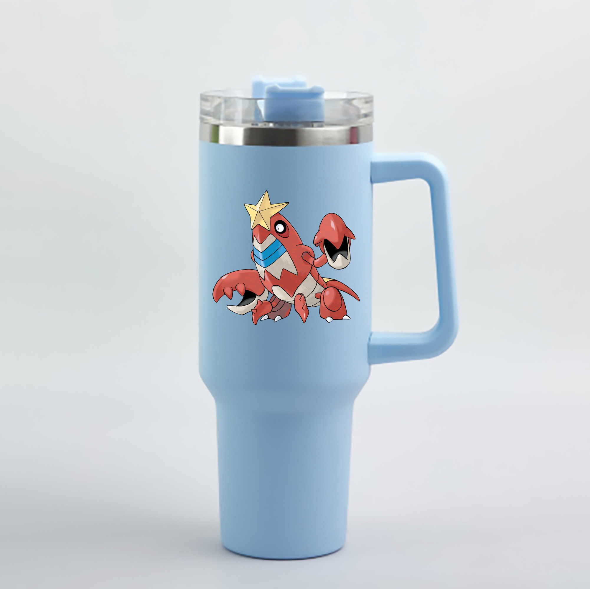 （画像用） ポケットモンスター Pokémon 1200mL車用タンブラー - クリスタルステッカー（プラスチックストロー付き）