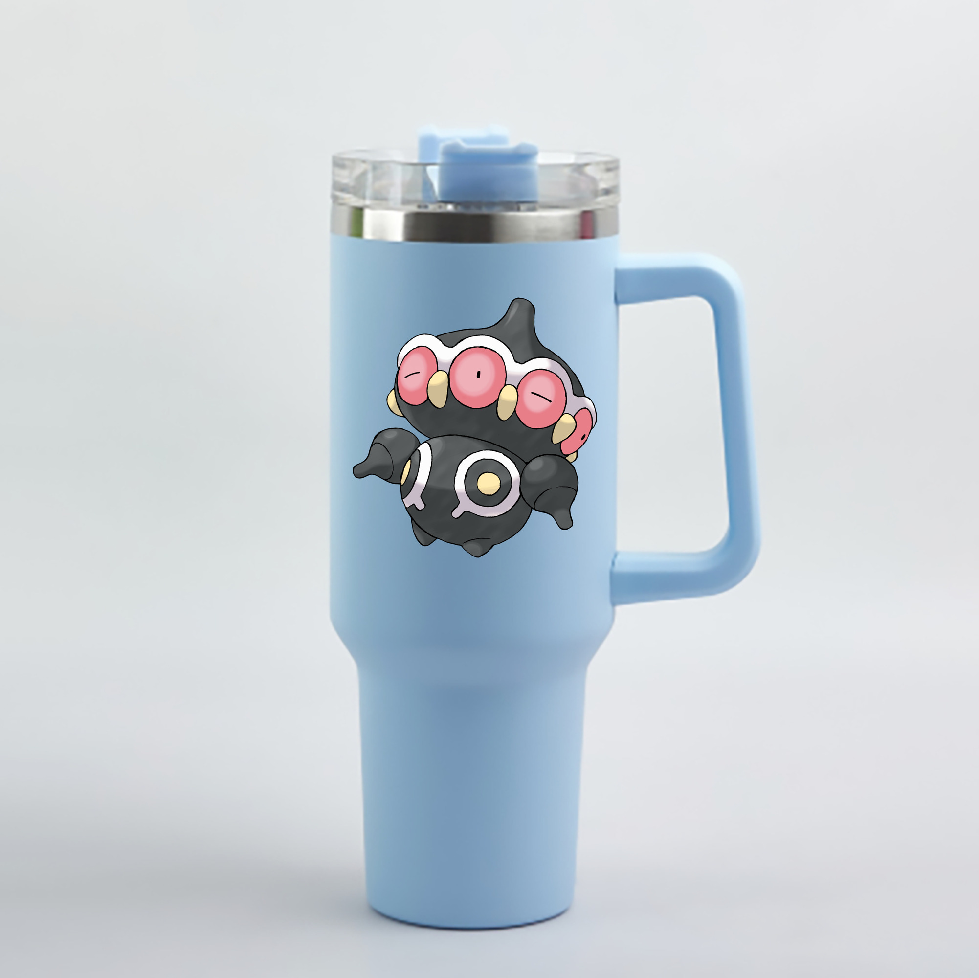 （画像用） ポケットモンスター Pokémon 1200mL車用タンブラー - クリスタルステッカー（プラスチックストロー付き）