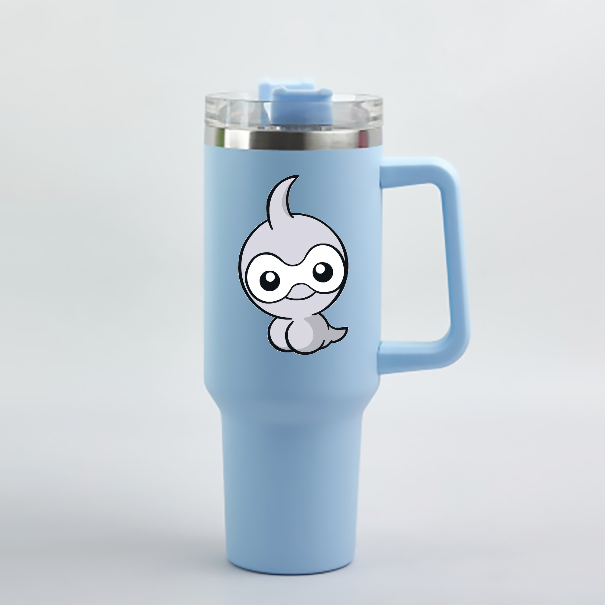（画像用） ポケットモンスター Pokémon 1200mL車用タンブラー - クリスタルステッカー（プラスチックストロー付き）