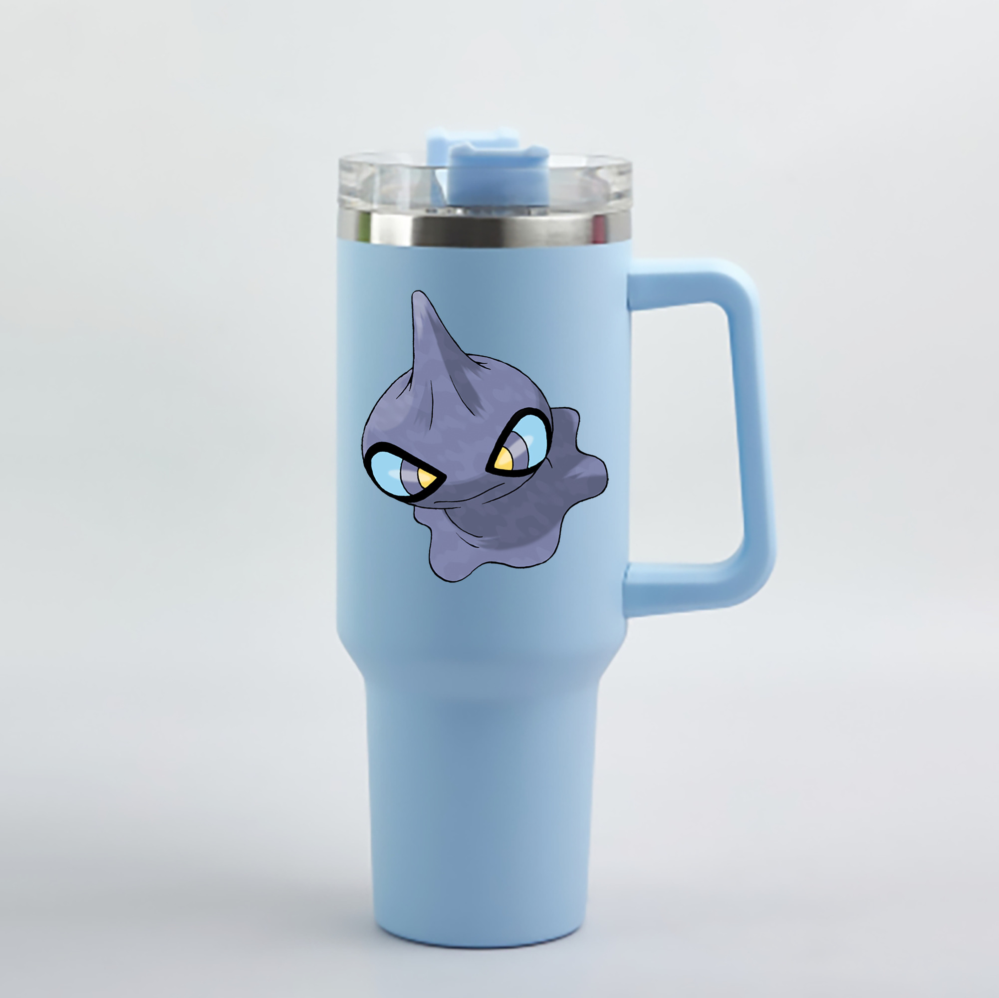 （画像用） ポケットモンスター Pokémon 1200mL車用タンブラー - クリスタルステッカー（プラスチックストロー付き）