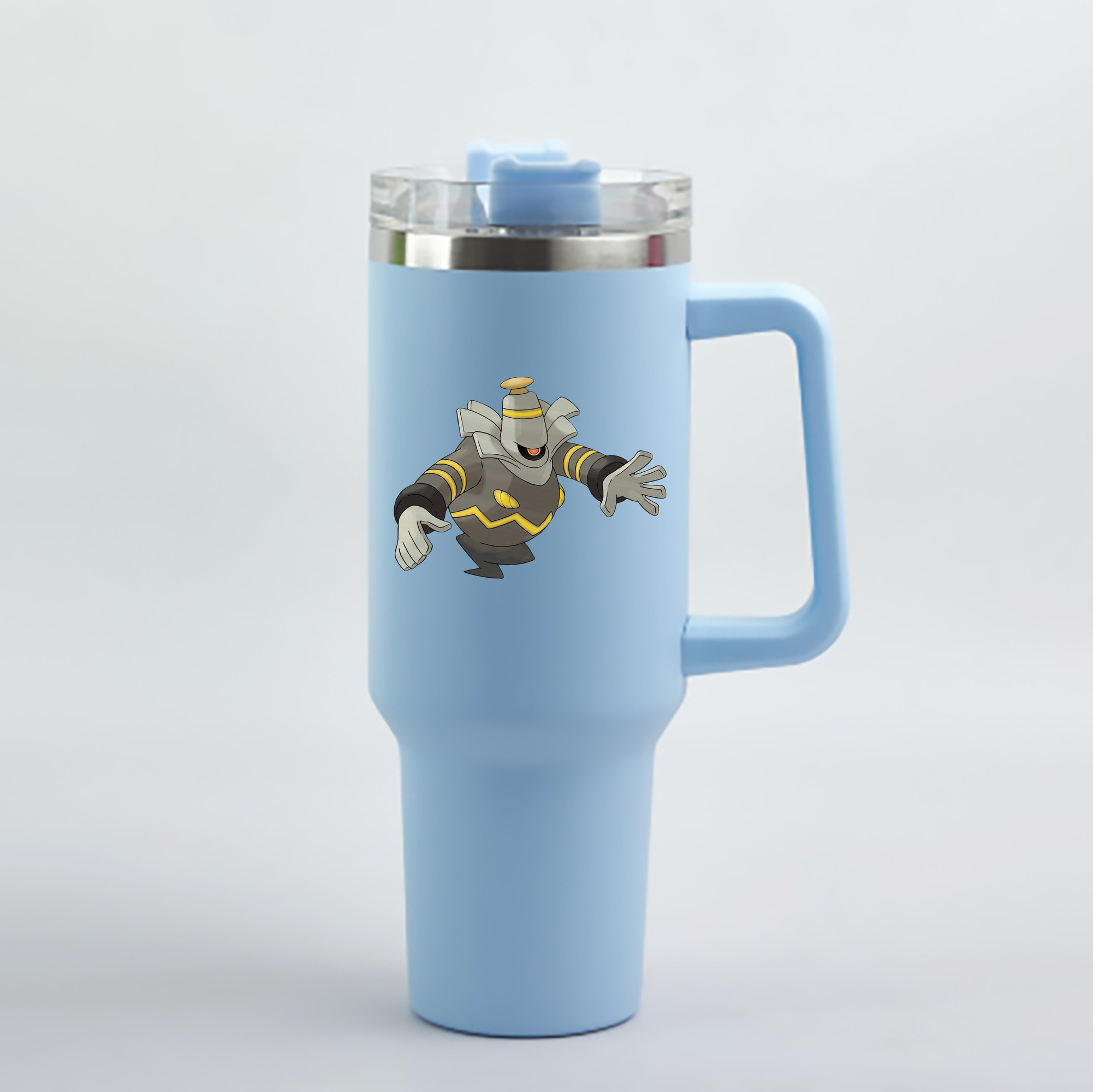 （画像用） ポケットモンスター Pokémon 1200mL車用タンブラー - クリスタルステッカー（プラスチックストロー付き）