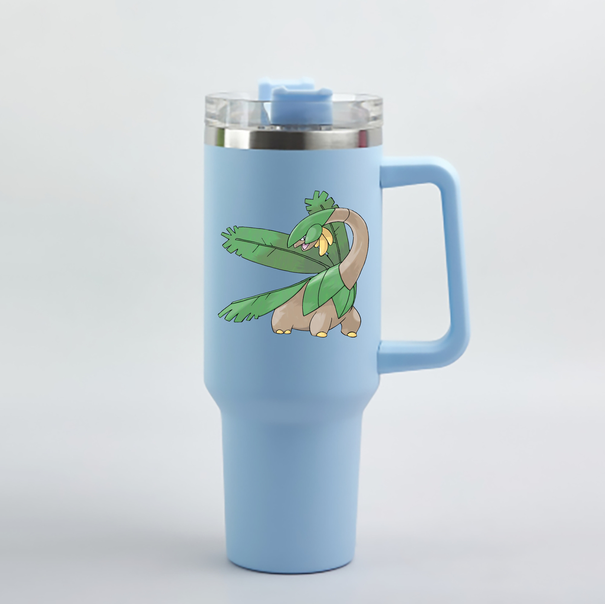（画像用） ポケットモンスター Pokémon 1200mL車用タンブラー - クリスタルステッカー（プラスチックストロー付き）
