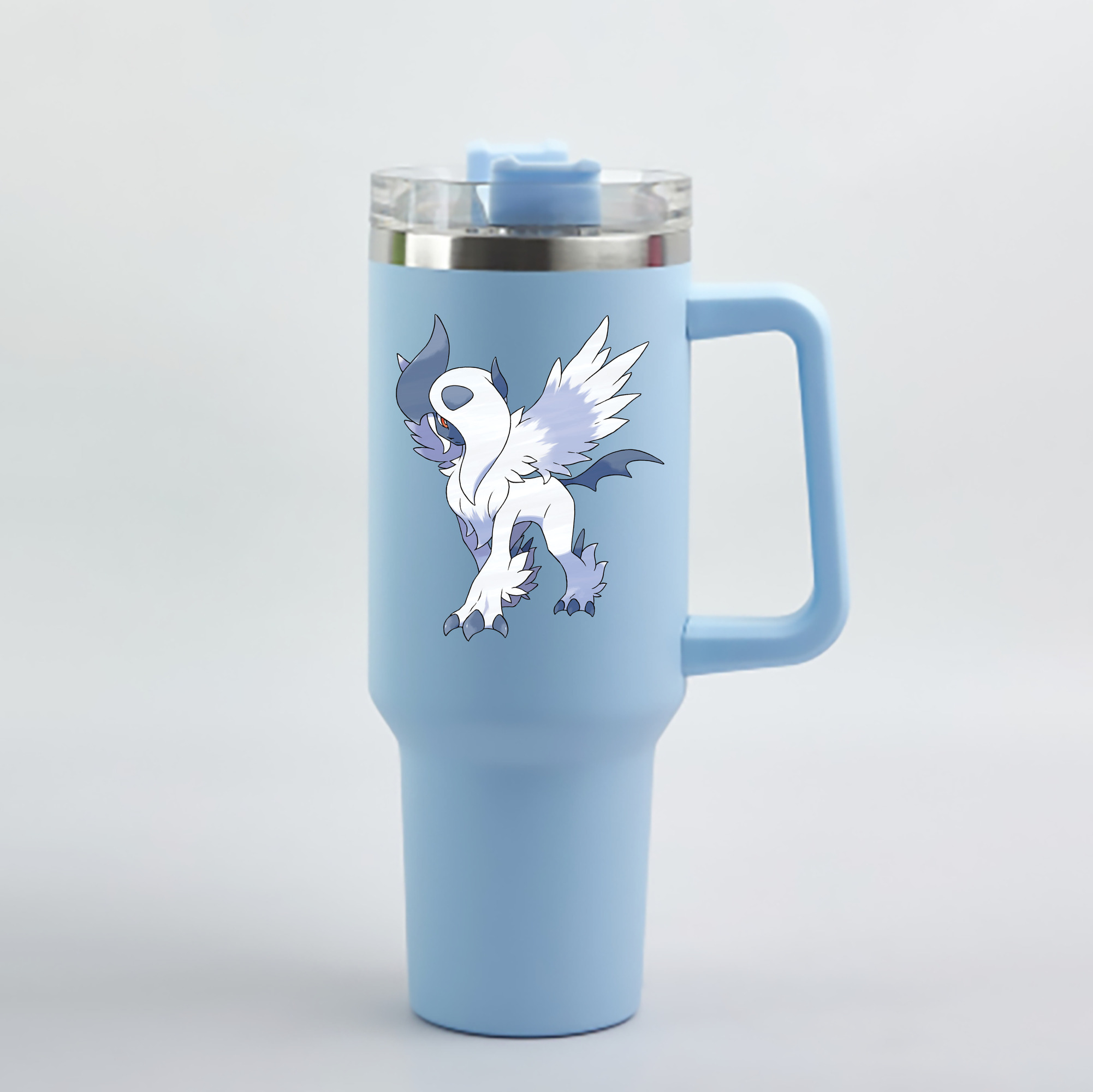 （画像用） ポケットモンスター Pokémon 1200mL車用タンブラー - クリスタルステッカー（プラスチックストロー付き）