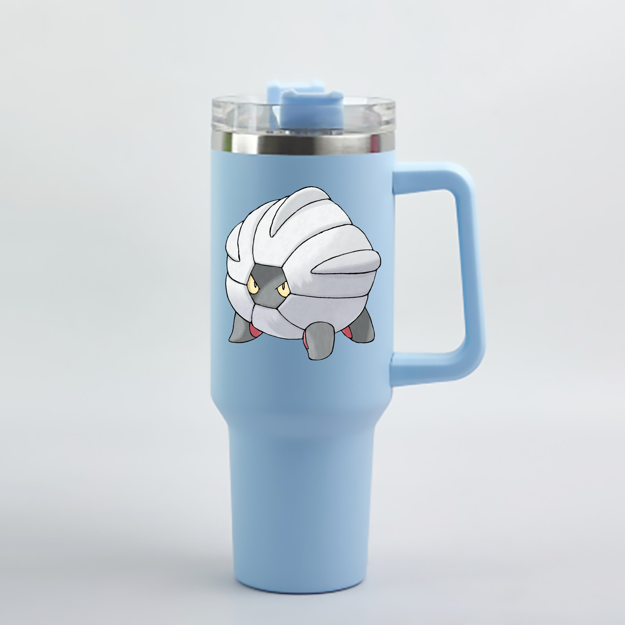 （画像用） ポケットモンスター Pokémon 1200mL車用タンブラー - クリスタルステッカー（プラスチックストロー付き）