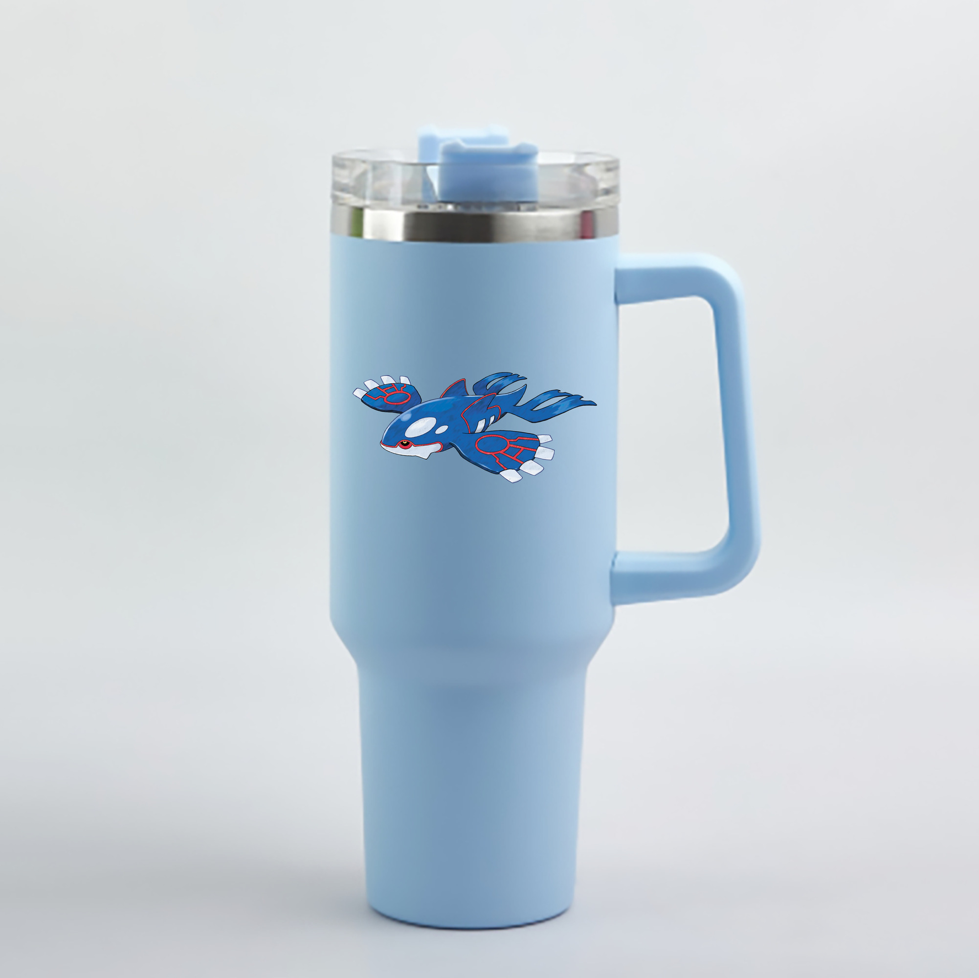 （画像用） ポケットモンスター Pokémon 1200mL車用タンブラー - クリスタルステッカー（プラスチックストロー付き）