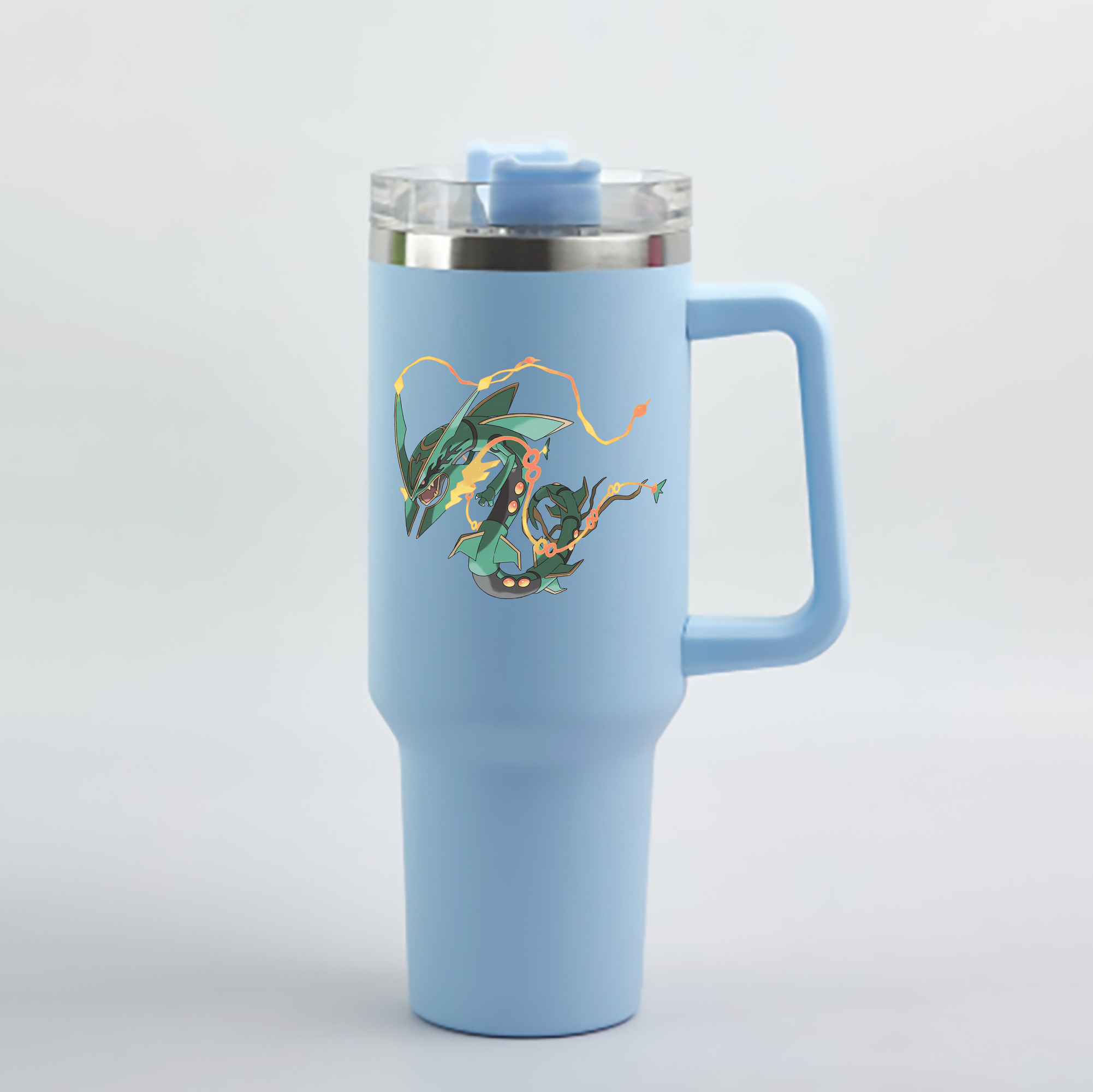 （画像用） ポケットモンスター Pokémon 1200mL車用タンブラー - クリスタルステッカー（プラスチックストロー付き）