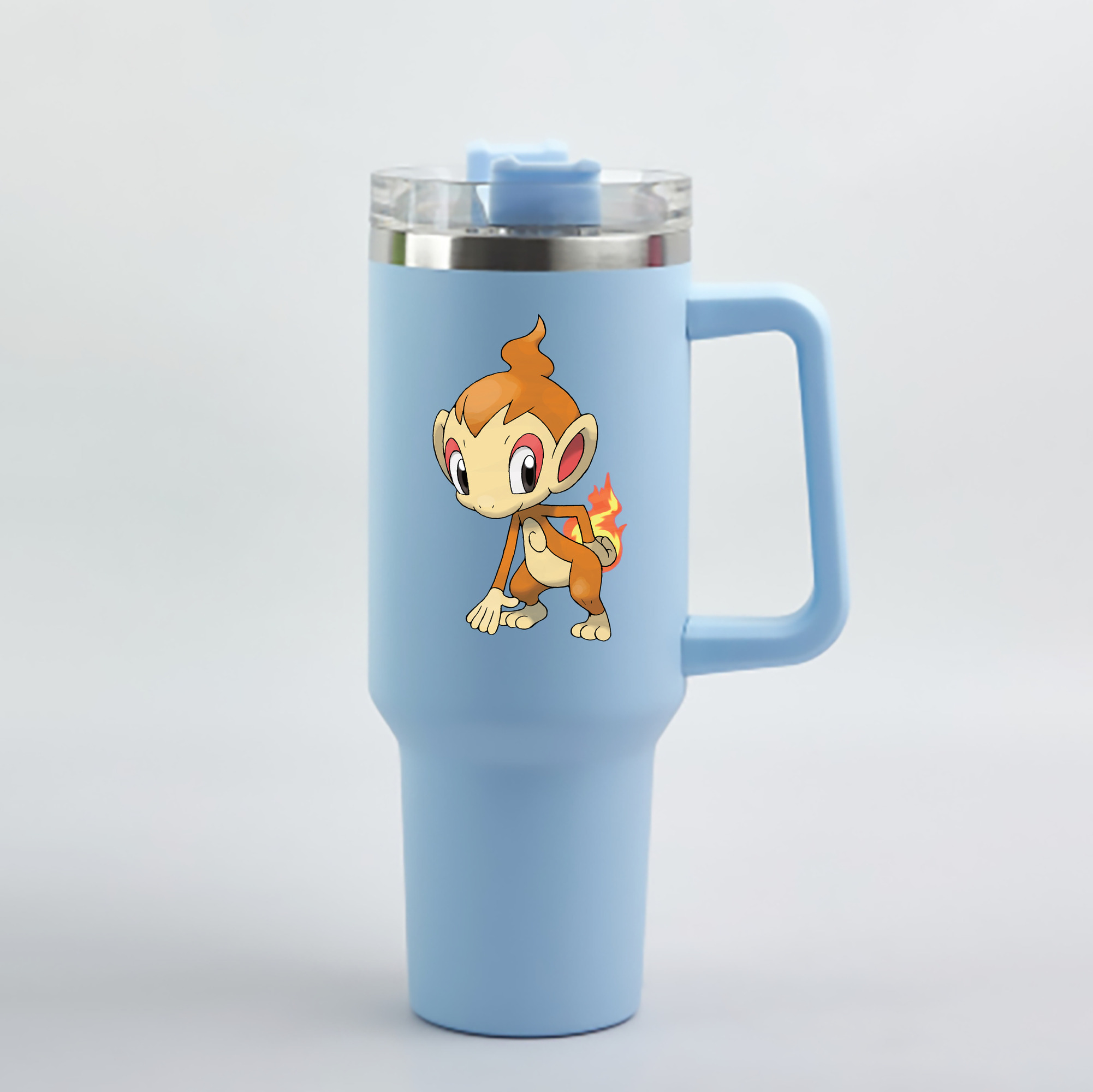（画像用） ポケットモンスター Pokémon 1200mL車用タンブラー - クリスタルステッカー（プラスチックストロー付き）