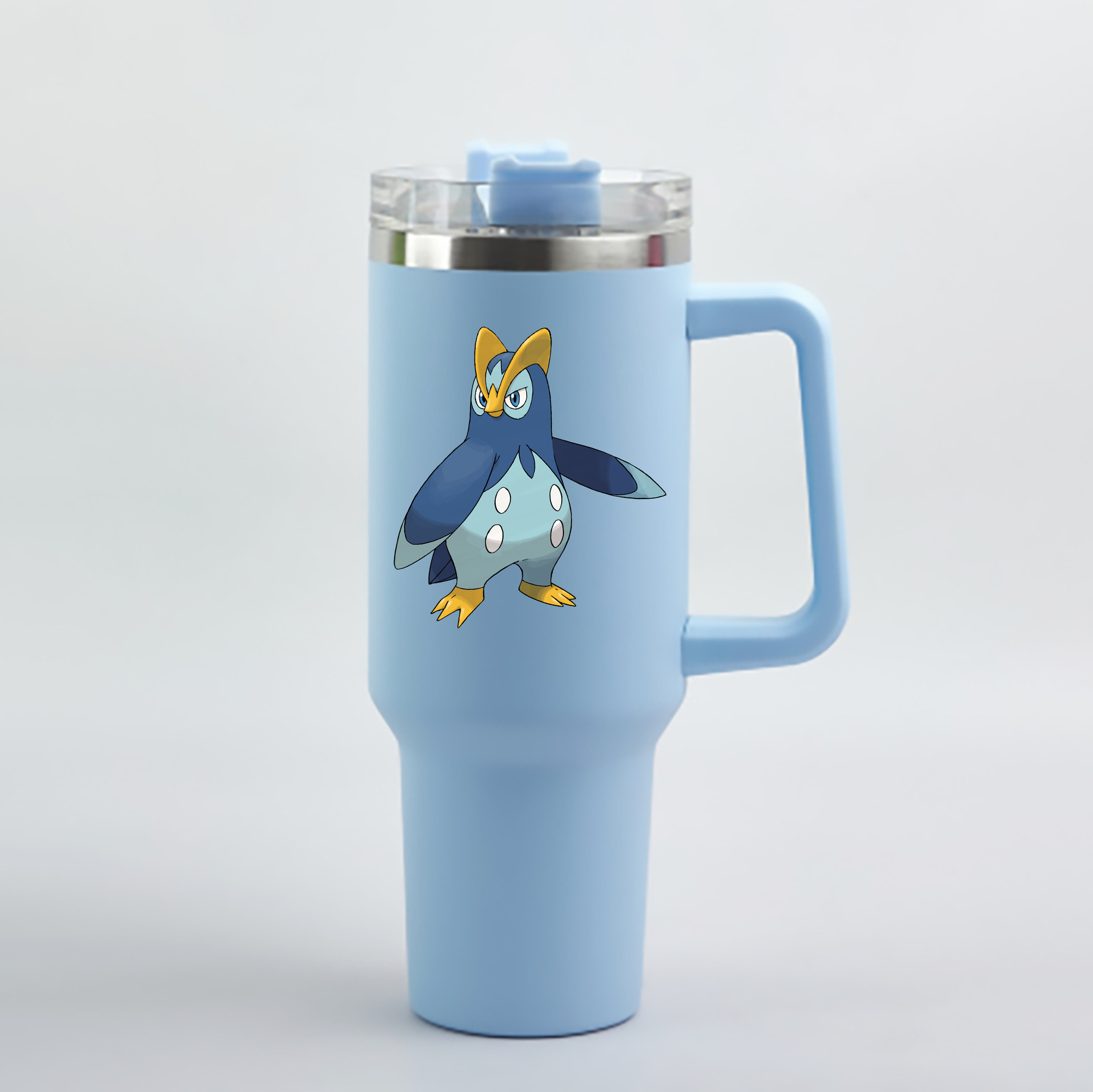 （画像用） ポケットモンスター Pokémon 1200mL車用タンブラー - クリスタルステッカー（プラスチックストロー付き）