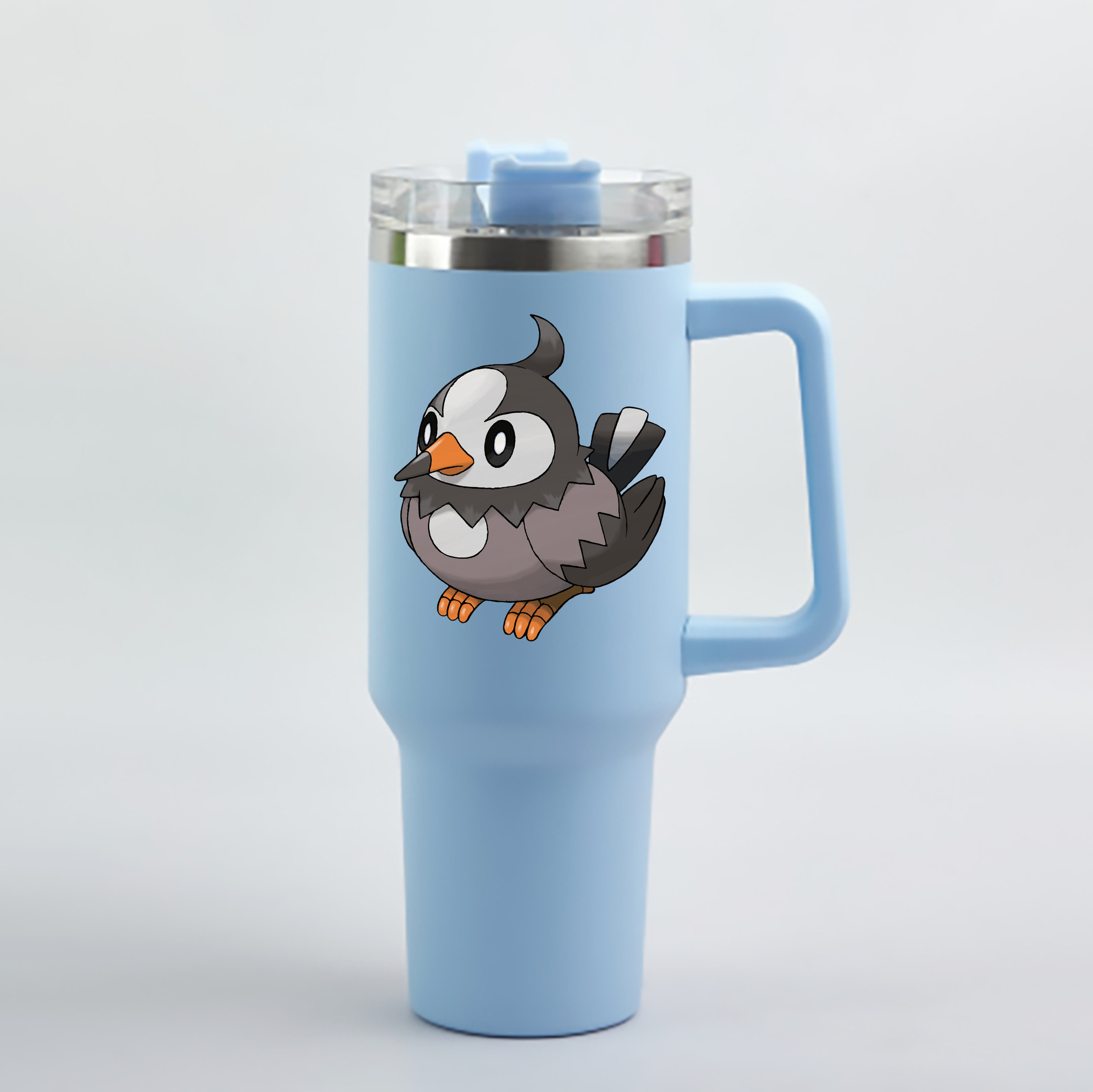 （画像用） ポケットモンスター Pokémon 1200mL車用タンブラー - クリスタルステッカー（プラスチックストロー付き）