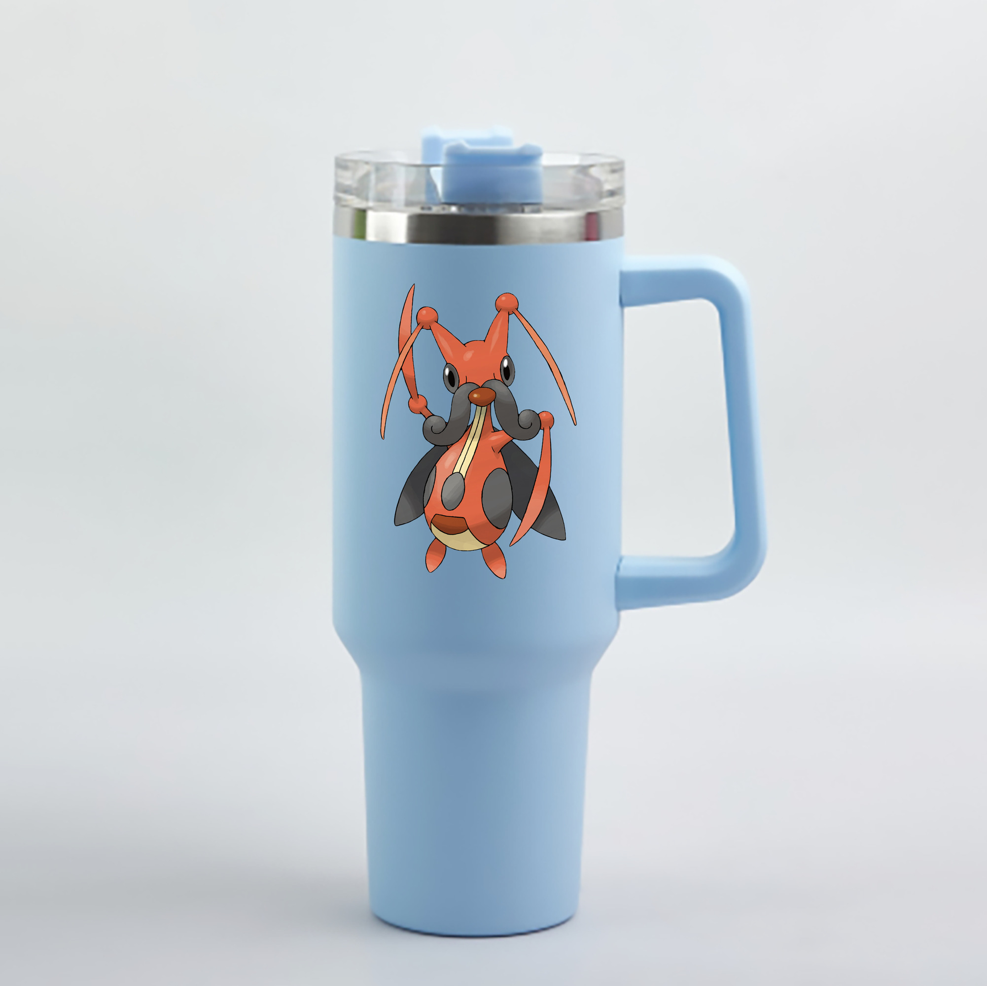 （画像用） ポケットモンスター Pokémon 1200mL車用タンブラー - クリスタルステッカー（プラスチックストロー付き）