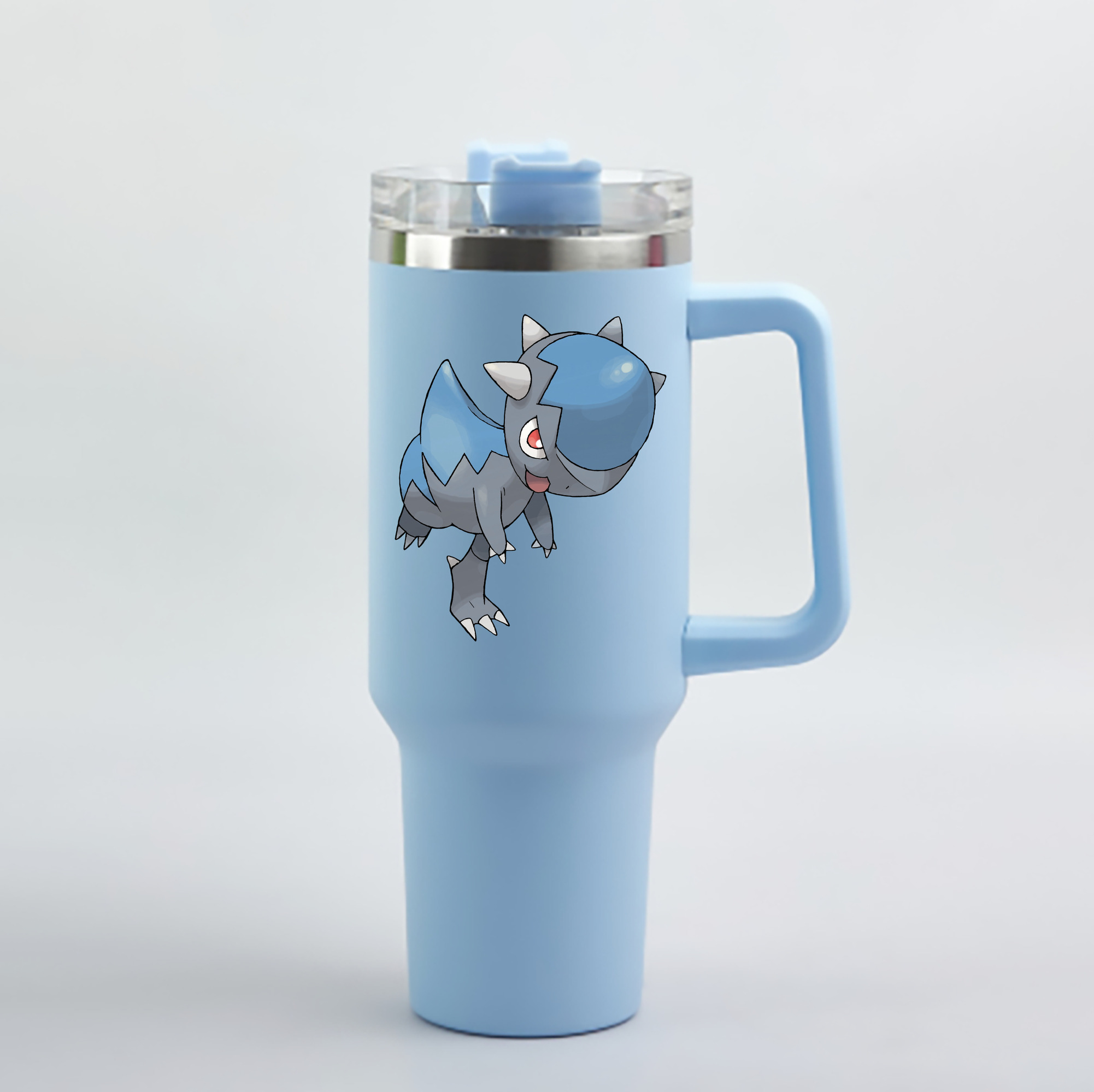 （画像用） ポケットモンスター Pokémon 1200mL車用タンブラー - クリスタルステッカー（プラスチックストロー付き）