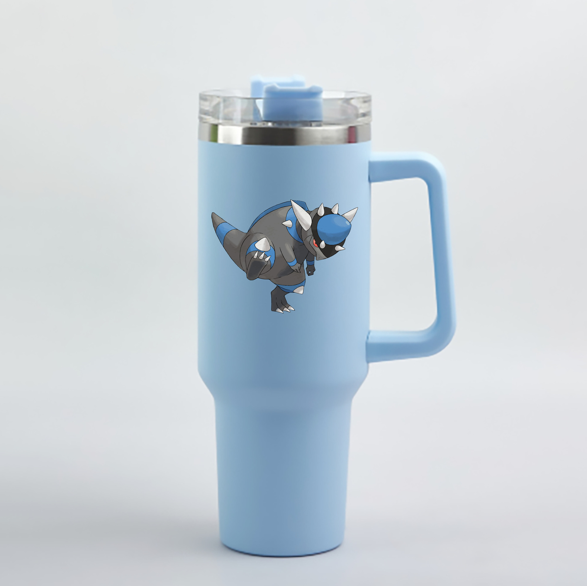 （画像用） ポケットモンスター Pokémon 1200mL車用タンブラー - クリスタルステッカー（プラスチックストロー付き）