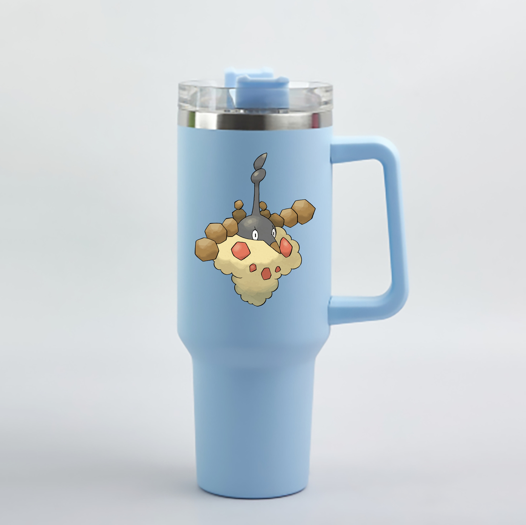 （画像用） ポケットモンスター Pokémon 1200mL車用タンブラー - クリスタルステッカー（プラスチックストロー付き）