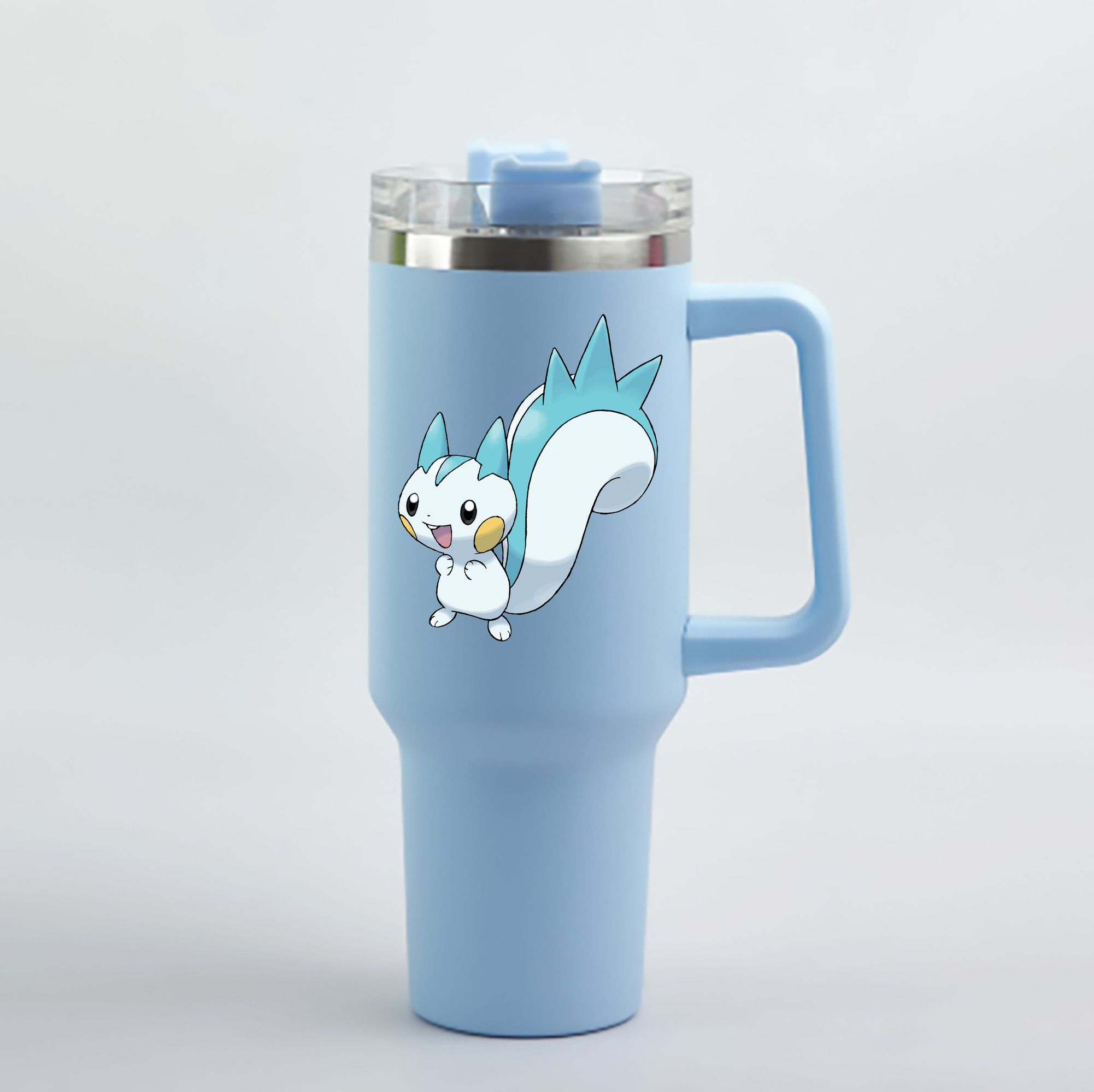 （画像用） ポケットモンスター Pokémon 1200mL車用タンブラー - クリスタルステッカー（プラスチックストロー付き）
