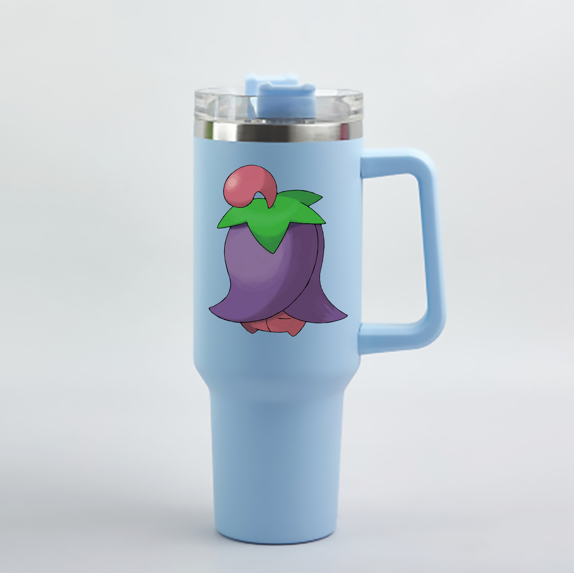 （画像用） ポケットモンスター Pokémon 1200mL車用タンブラー - クリスタルステッカー（プラスチックストロー付き）
