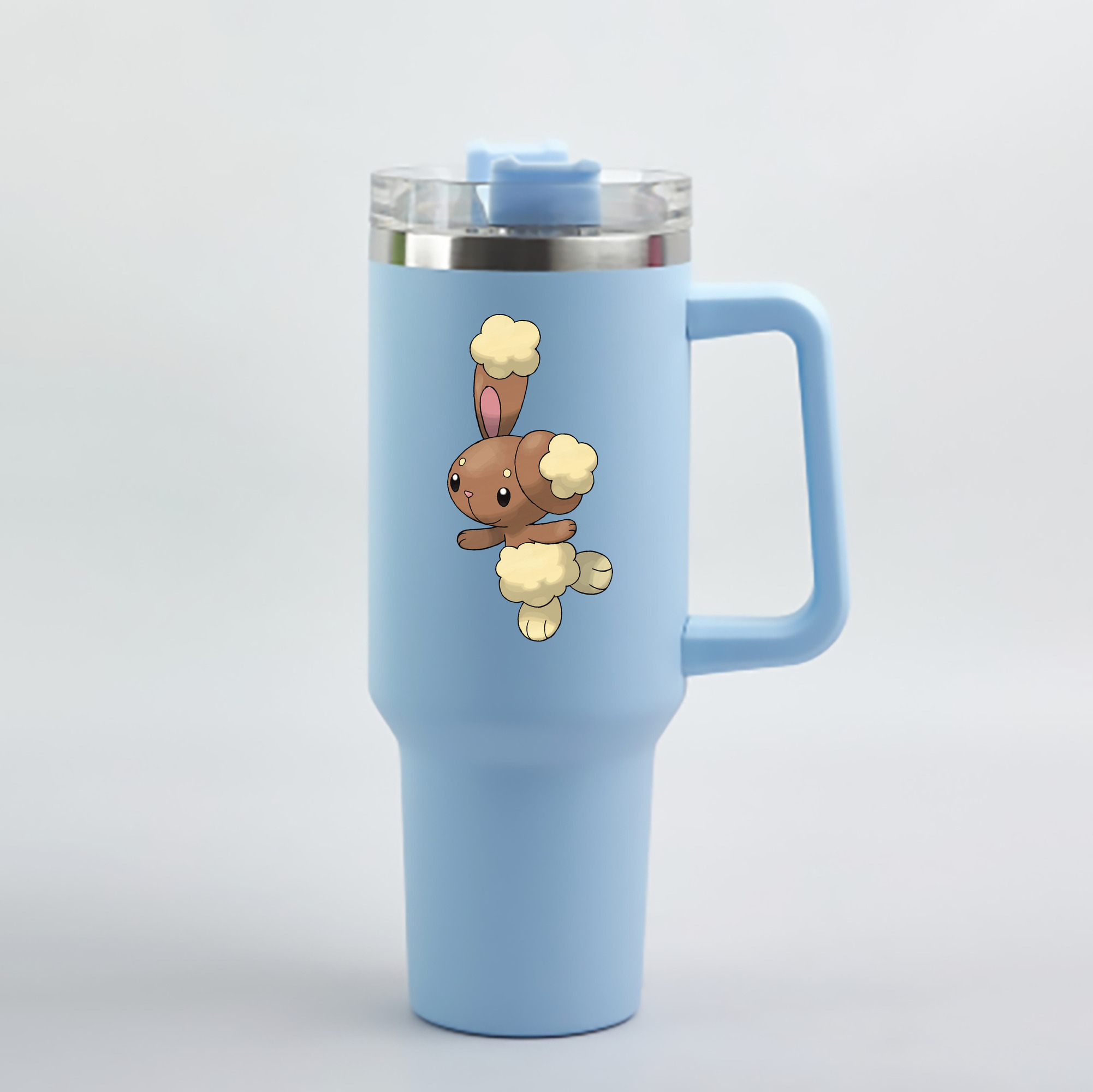 （画像用） ポケットモンスター Pokémon 1200mL車用タンブラー - クリスタルステッカー（プラスチックストロー付き）