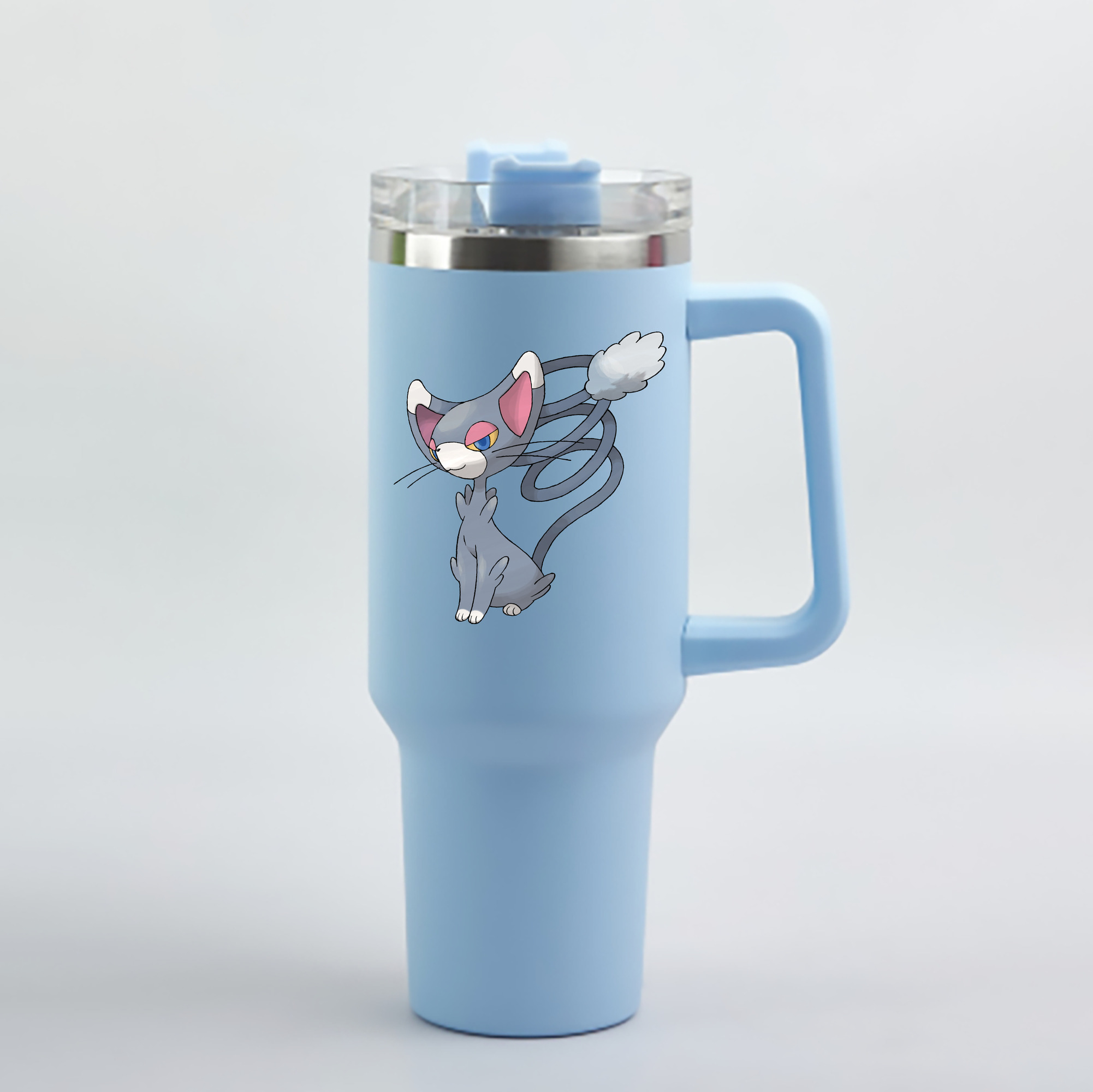 （画像用） ポケットモンスター Pokémon 1200mL車用タンブラー - クリスタルステッカー（プラスチックストロー付き）